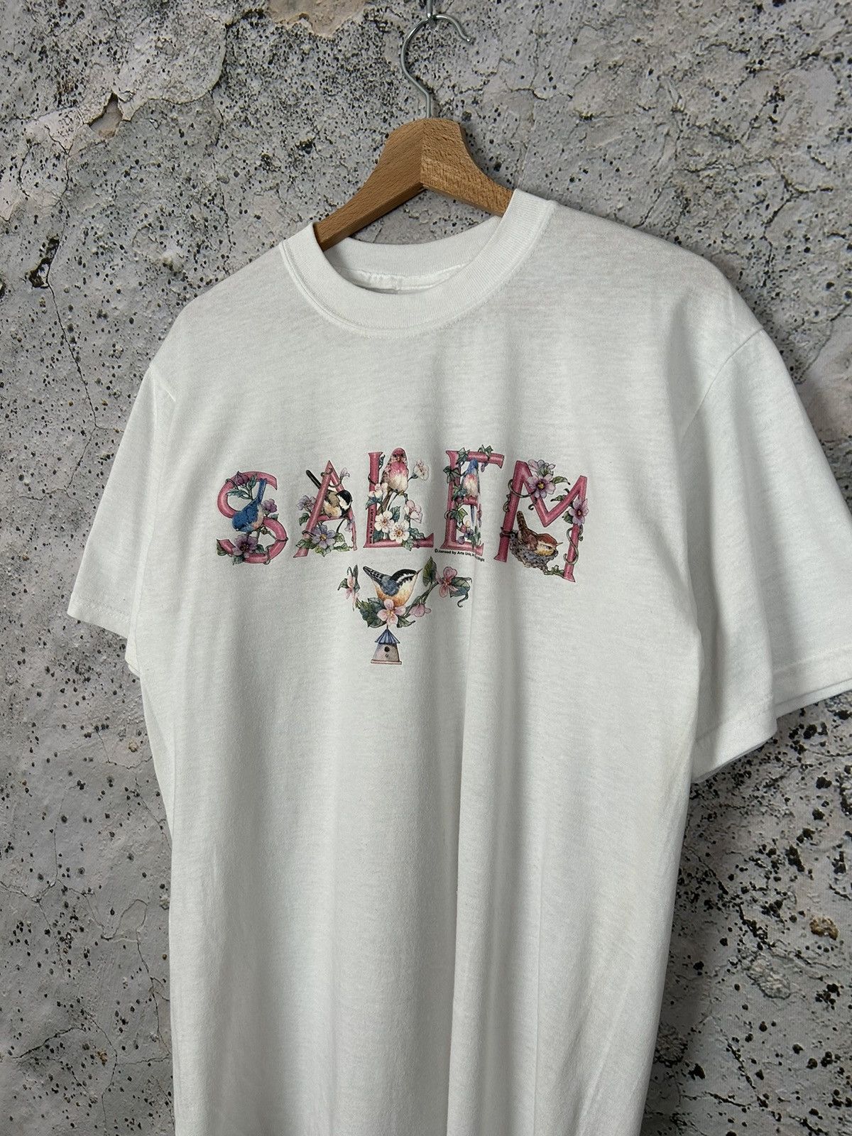 Vintage Vintage Salem Graphic Tee Birds Animal Hype Skate Rock Size US L / EU 52-54 / 3 - 2 Thumbnail
