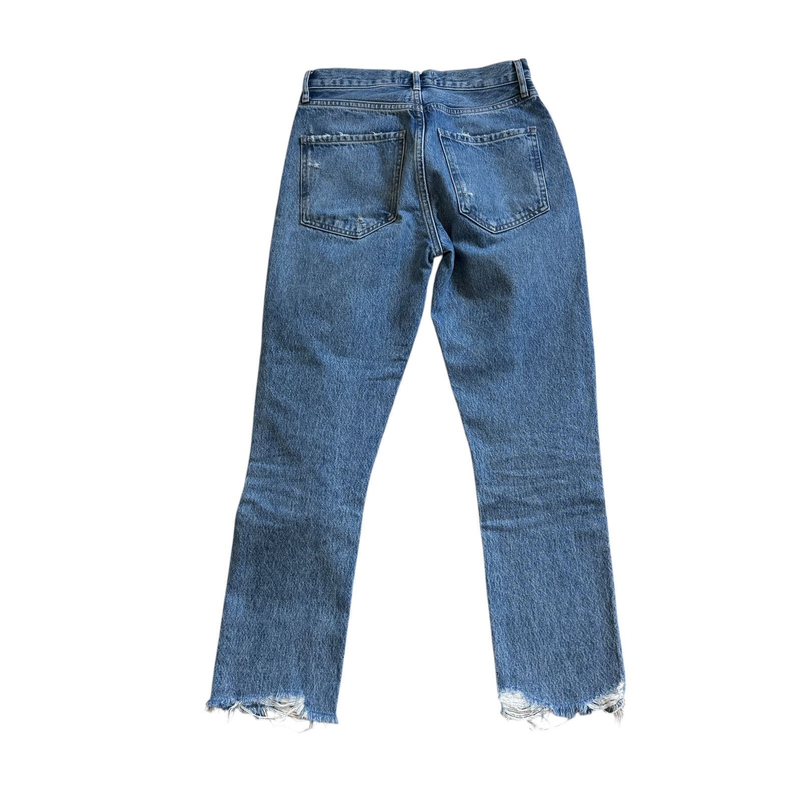 Agolde AGOLDE Riley High Rise Straight Crop Jean Haven Wash Size 25" / US 0 / IT 36 - 3 Thumbnail