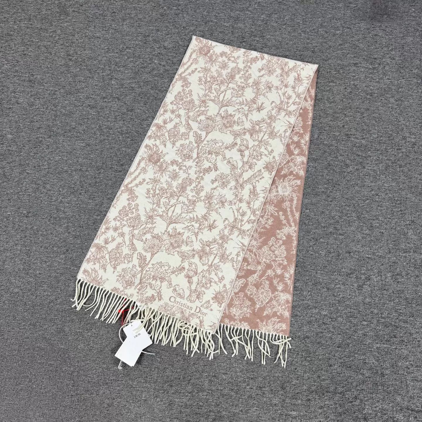 Dior Dior floral print cashmere scarf NWT Size ONE SIZE - 2 Thumbnail