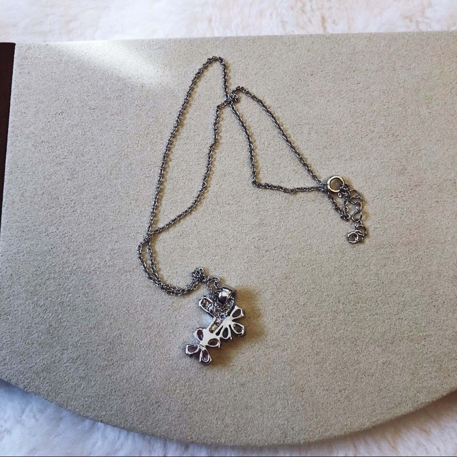 Other Sterling Silver Multi Crystals Flowers Necklace Size ONE SIZE - 7 Thumbnail