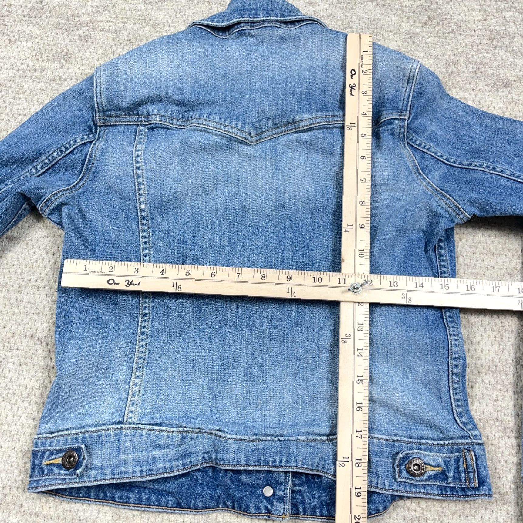 Levi's VINTAGE Levi's denim jacket Womens Medium Blue Jean Med Wash Trucker Retro Faded Ladies B1 Size 32" / US 10 / IT 46 - 5 Thumbnail