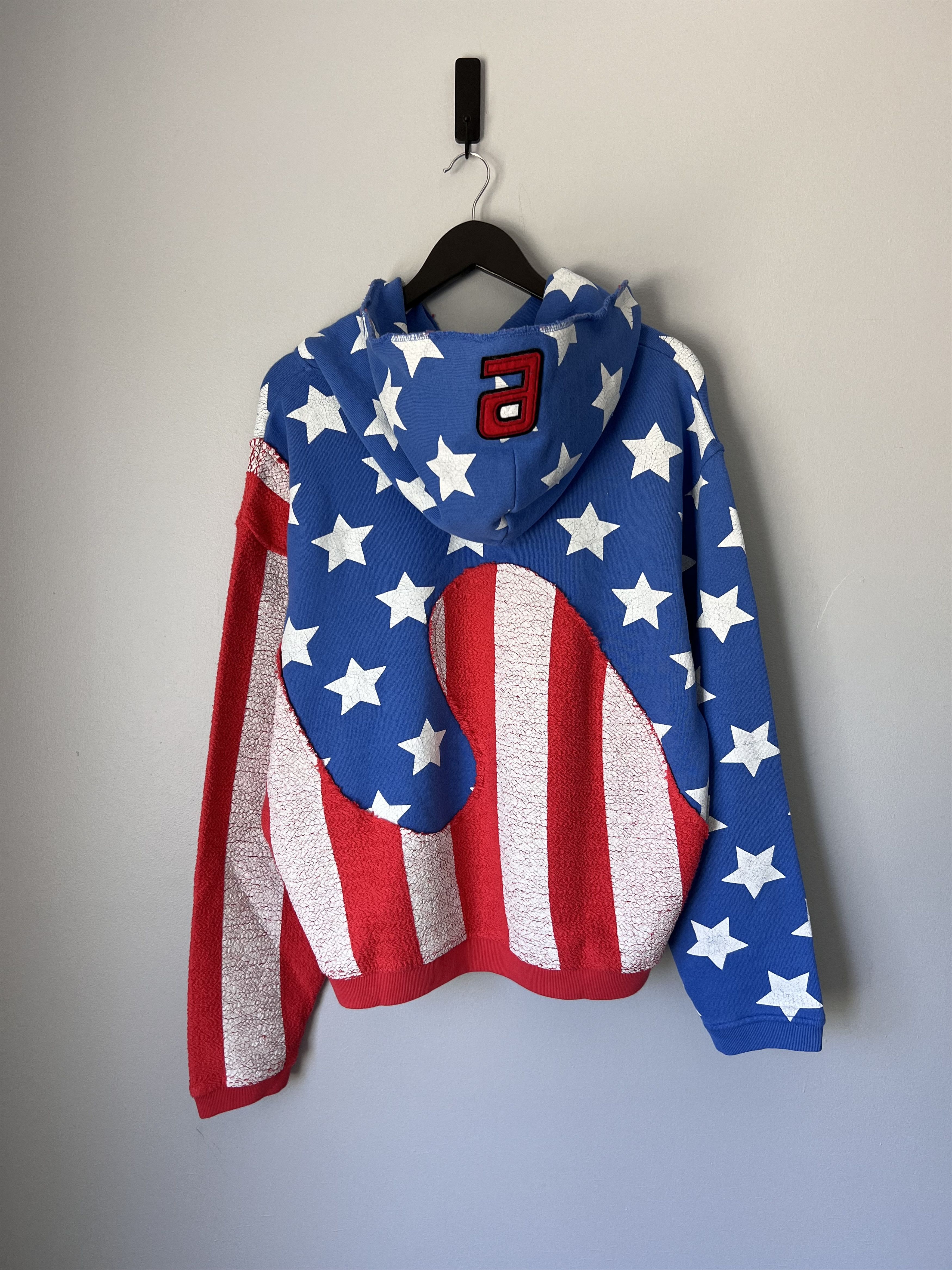ERL ERL Distressed Stars and Stripes Swirl Hoodie Size US M / EU 48-50 / 2 - 5 Thumbnail