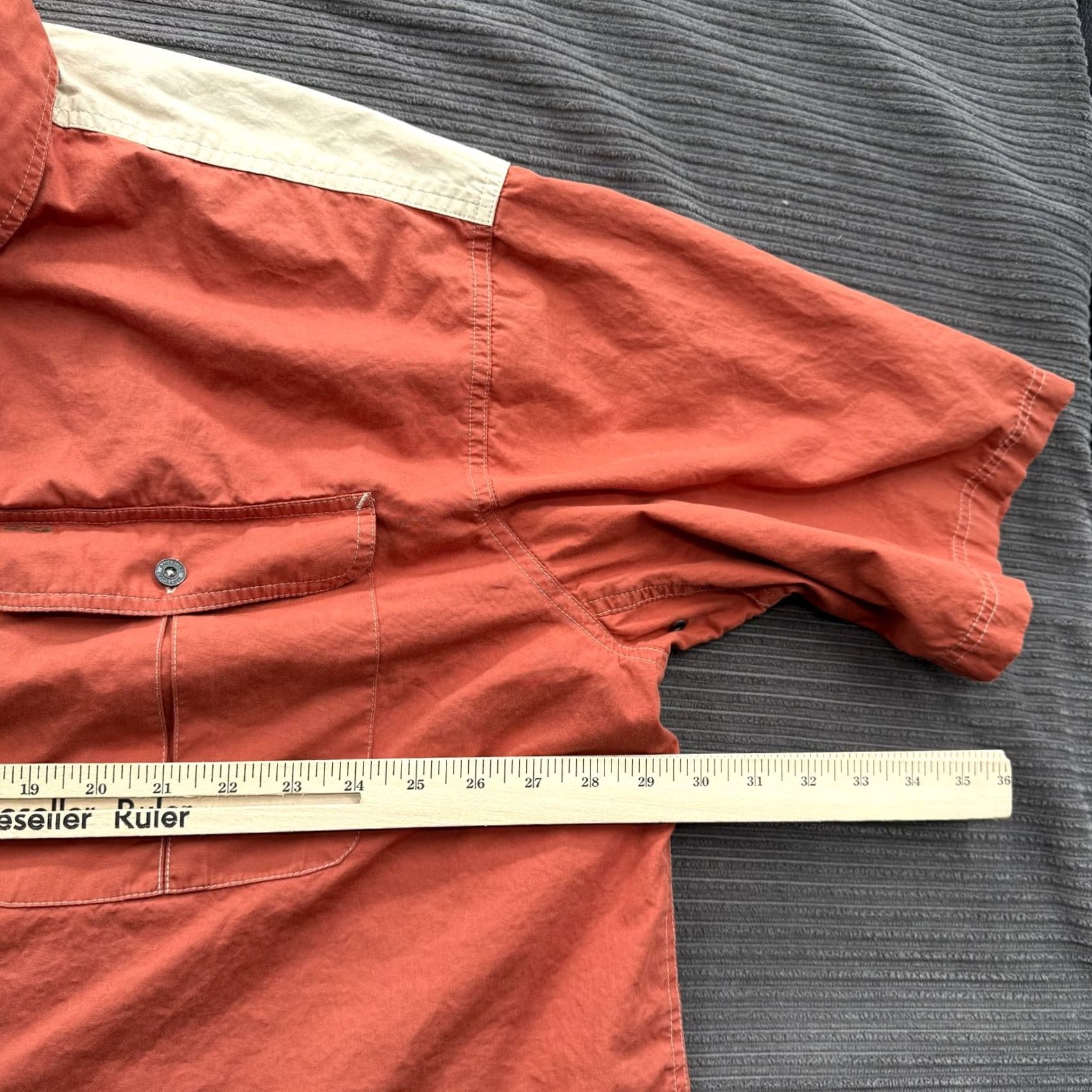 Vintage VINTAGE Game Guard Shirt Mens 2XL Orange Tan Button Up Short Sleeve Outdoor Hunting Size US XXL / EU 58 / 5 - 5 Thumbnail