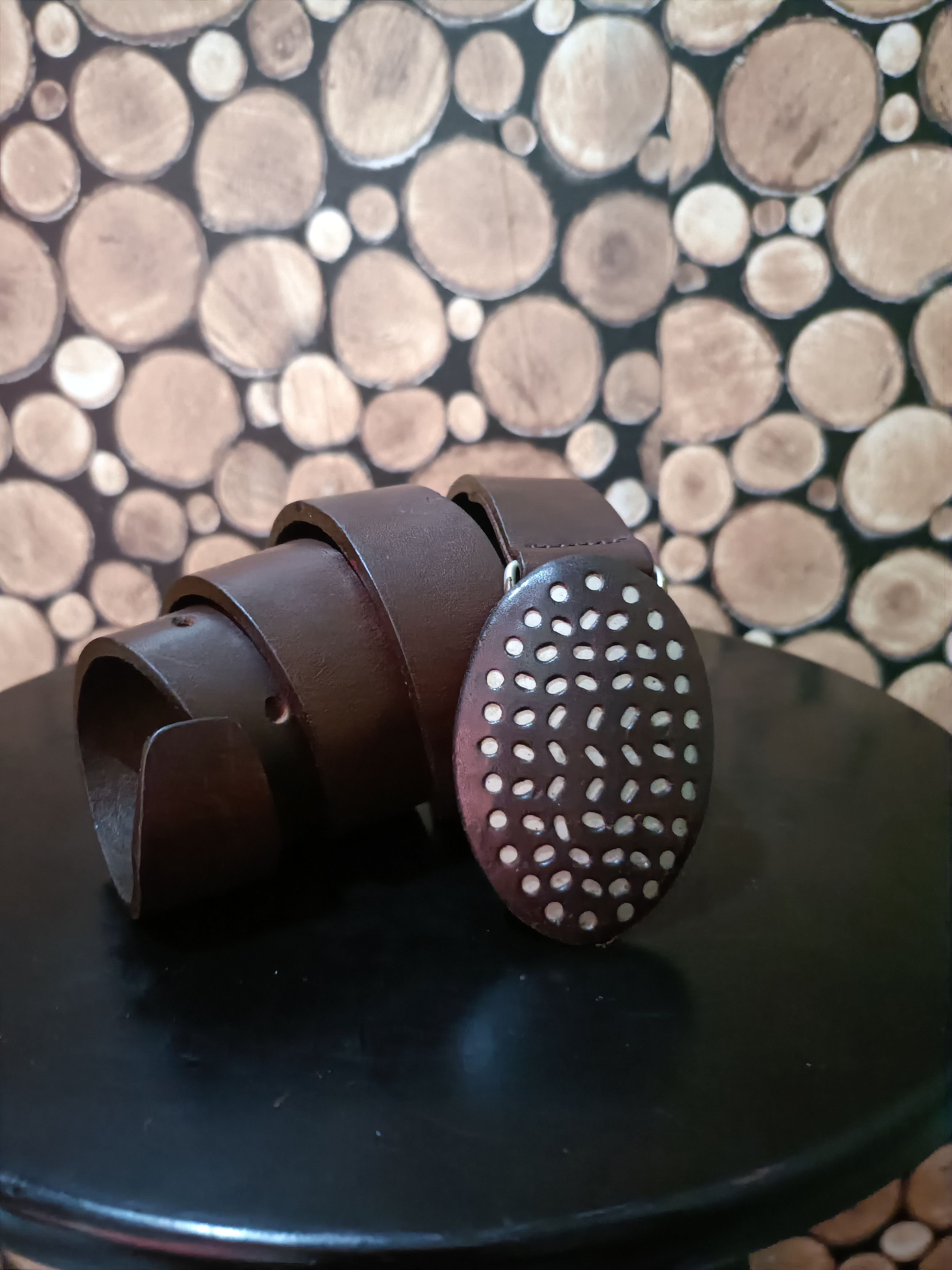 Vintage Vintage capacci dotted leather belt Size ONE SIZE - 1 Thumbnail