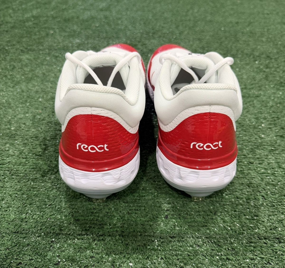 Nike Nike Alpha Huarache Elite 4 Baseball Cleats Red White Size US 14 / EU 47 - 4 Thumbnail