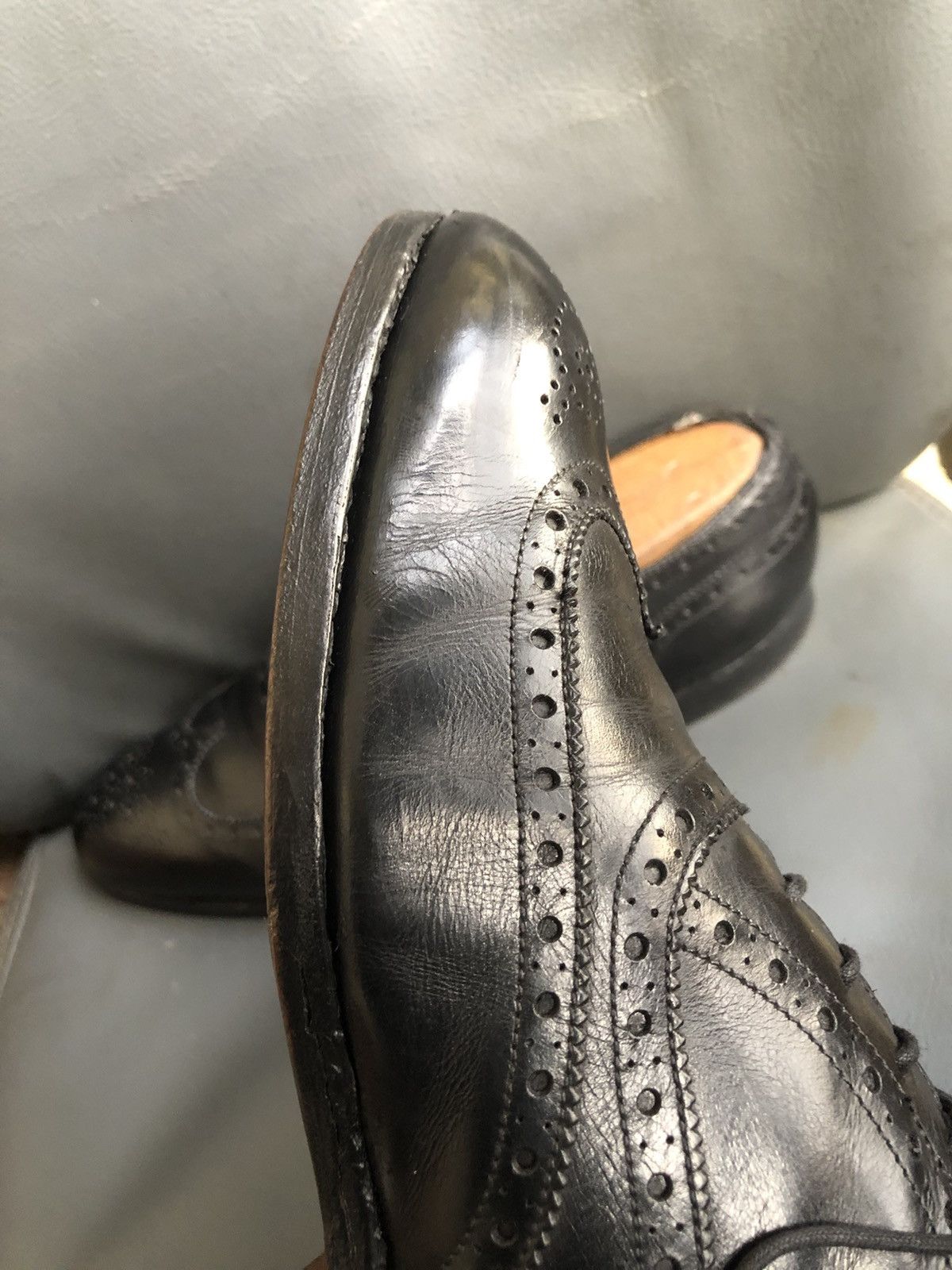 Edward Green Edward Green Black Leather Men’s Dress shoes size 8.5 E Size US 8.5 / EU 41-42 - 19 Thumbnail