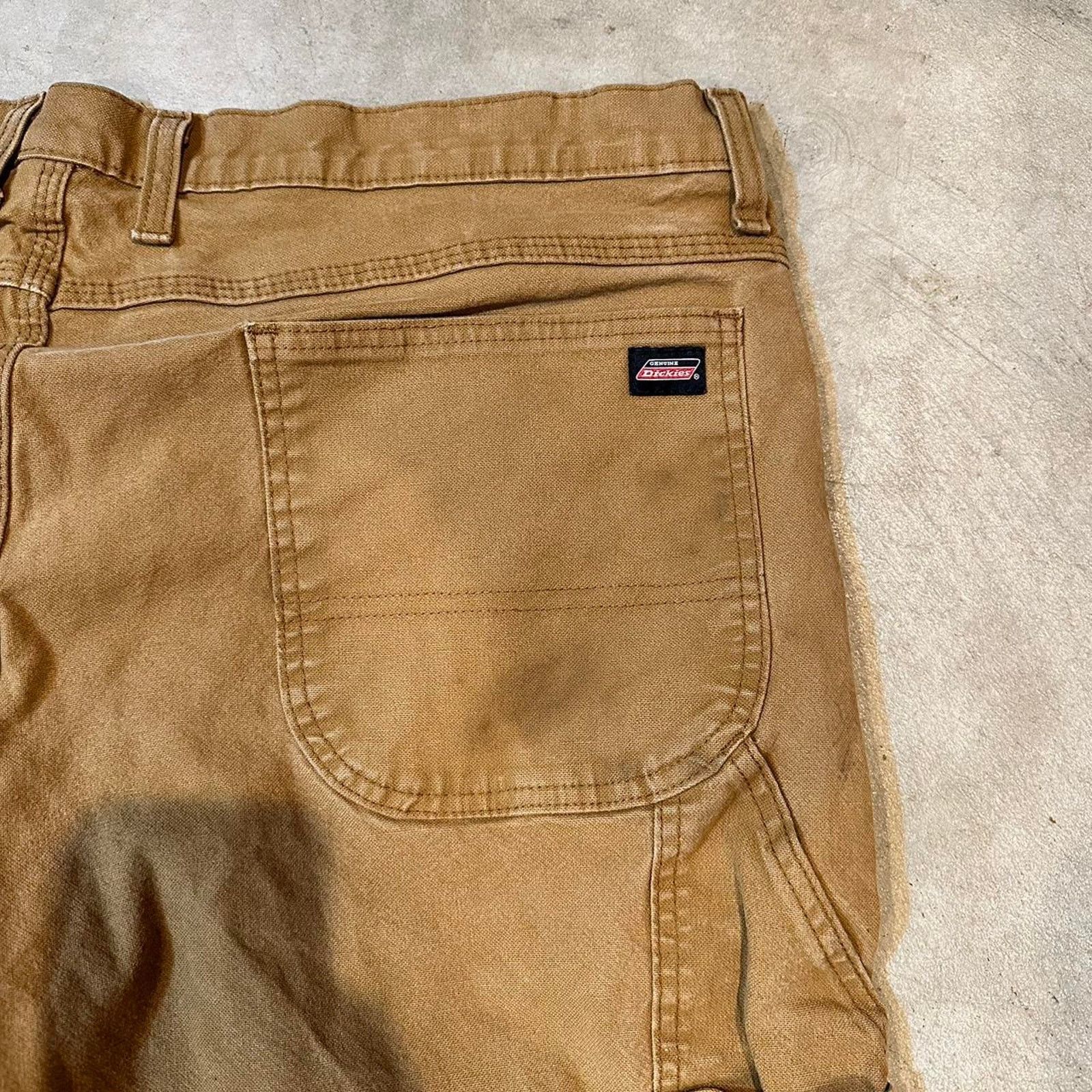 Dickies Vintage Y2K Distressed Tan Dickies Carpenter Pants 40x29 Size US 40 / EU 56 - 6 Thumbnail