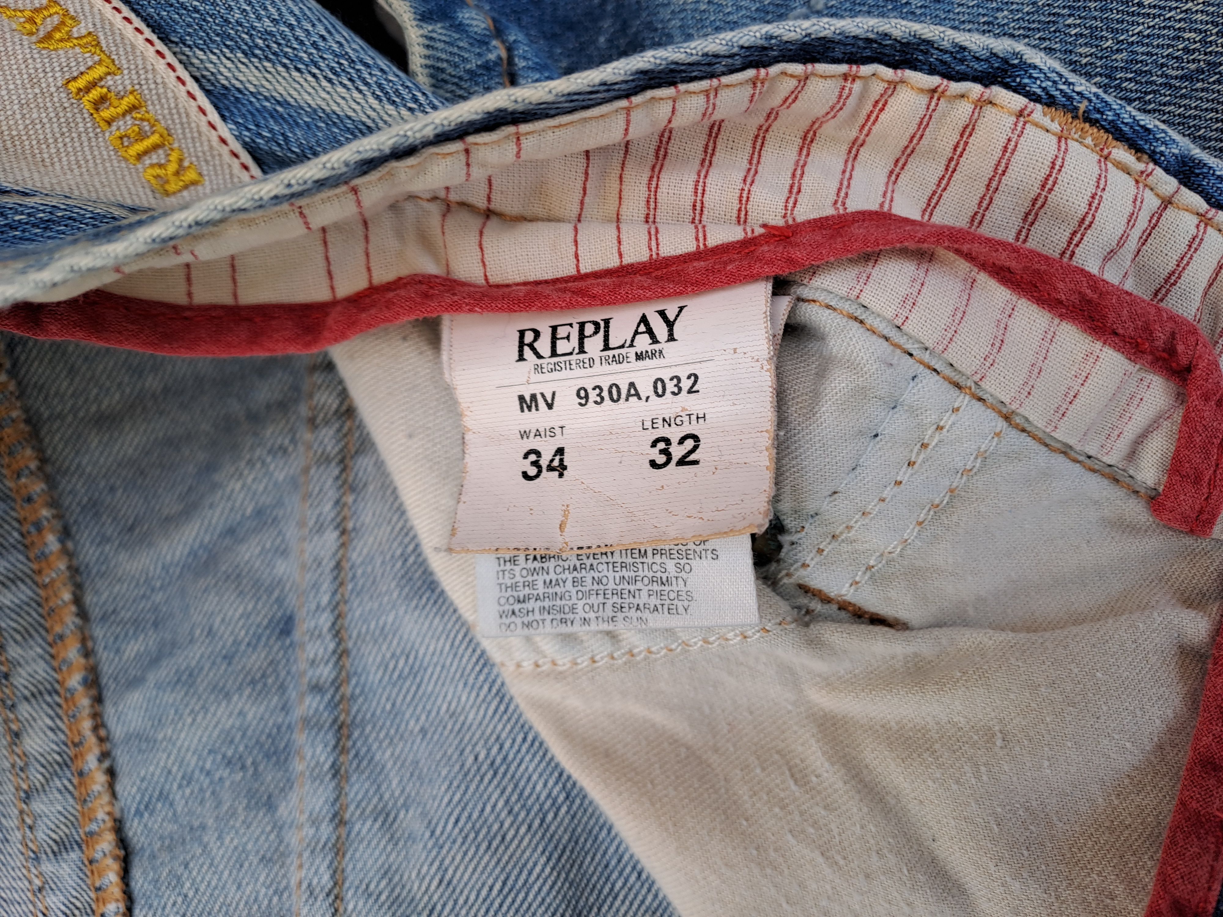 Replay Vintage mens Replay jeans '34' size Size US 34 / EU 50 - 7 Thumbnail