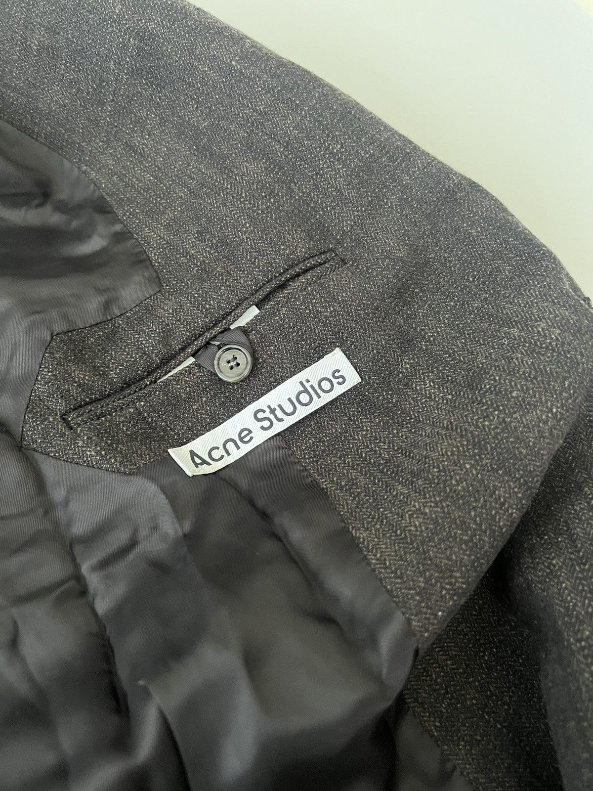 Acne Studios Acne Studios Woven Distressed Double Breasted Blazer Size US XXS / EU 40 - 7 Thumbnail