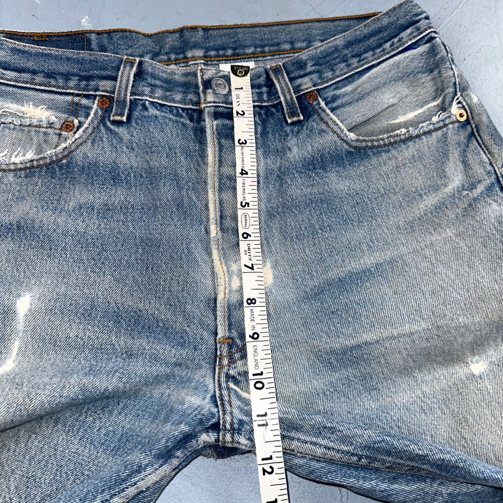 Levi's Levi's 501 Jeans Vintage Y2K Mexico Straight Levi's 501 Series 34x33 90s Medium Blue Denim Men's Jeans Size US 34 / EU 50 - 7 Thumbnail