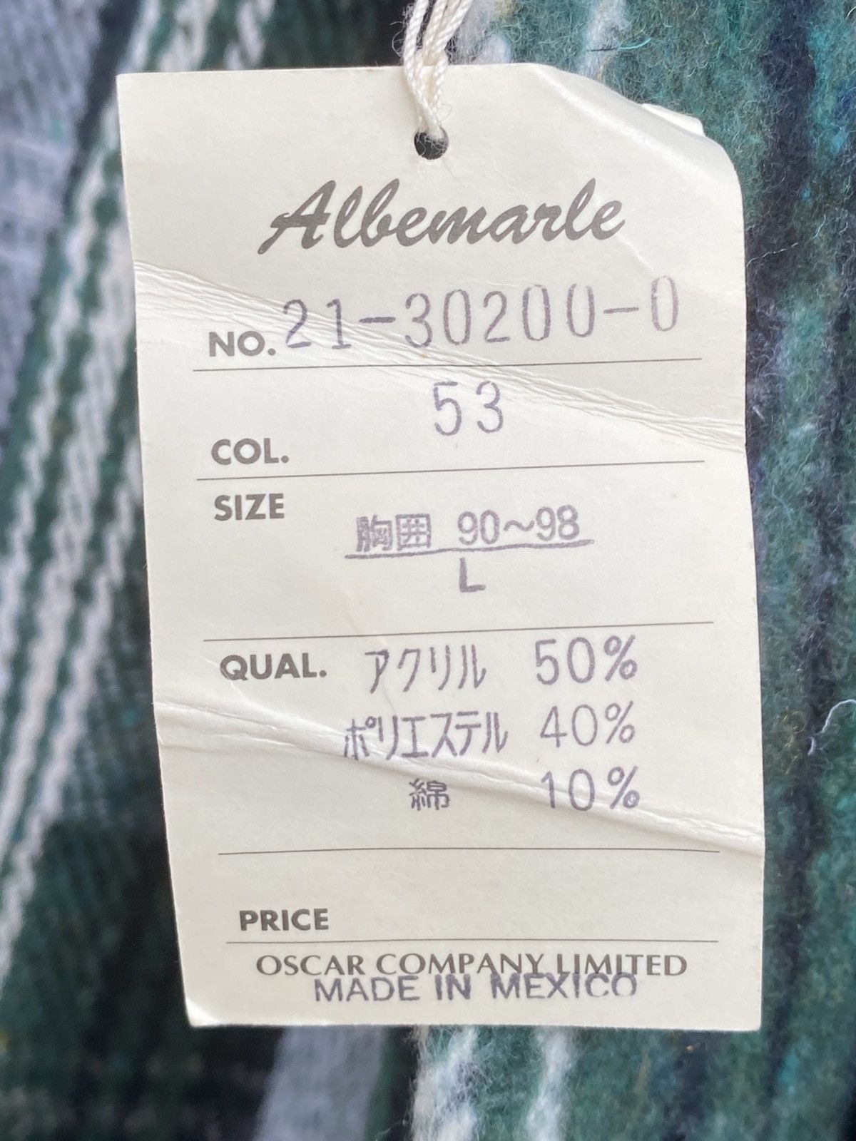 Japanese Brand Vintage Flannel Wood Button Size US L / EU 52-54 / 3 - 13 Thumbnail