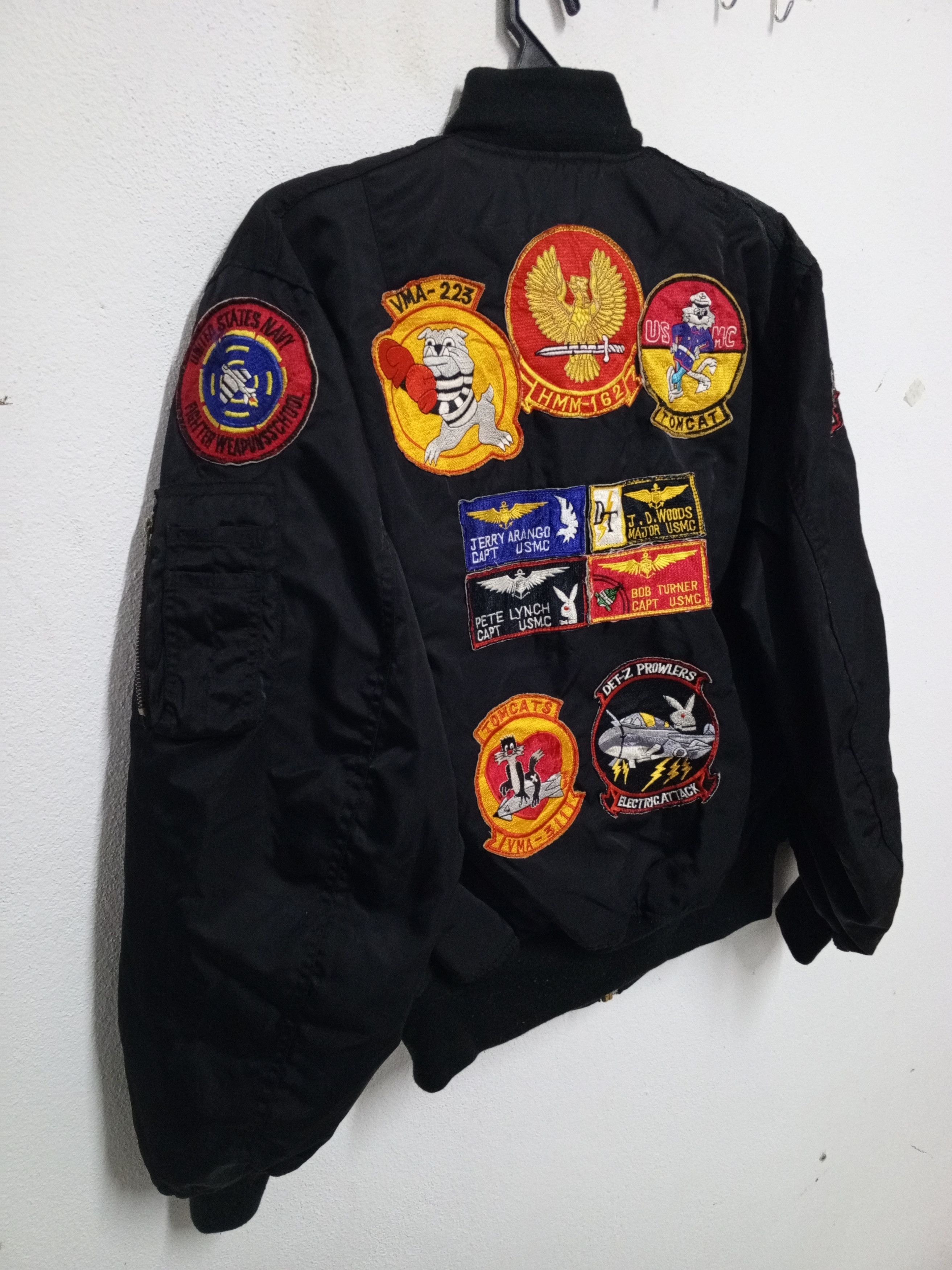 Vintage VTG TOP GUN USA BOMBER JACKET RARE Size US XL / EU 56 / 4 - 8 Thumbnail