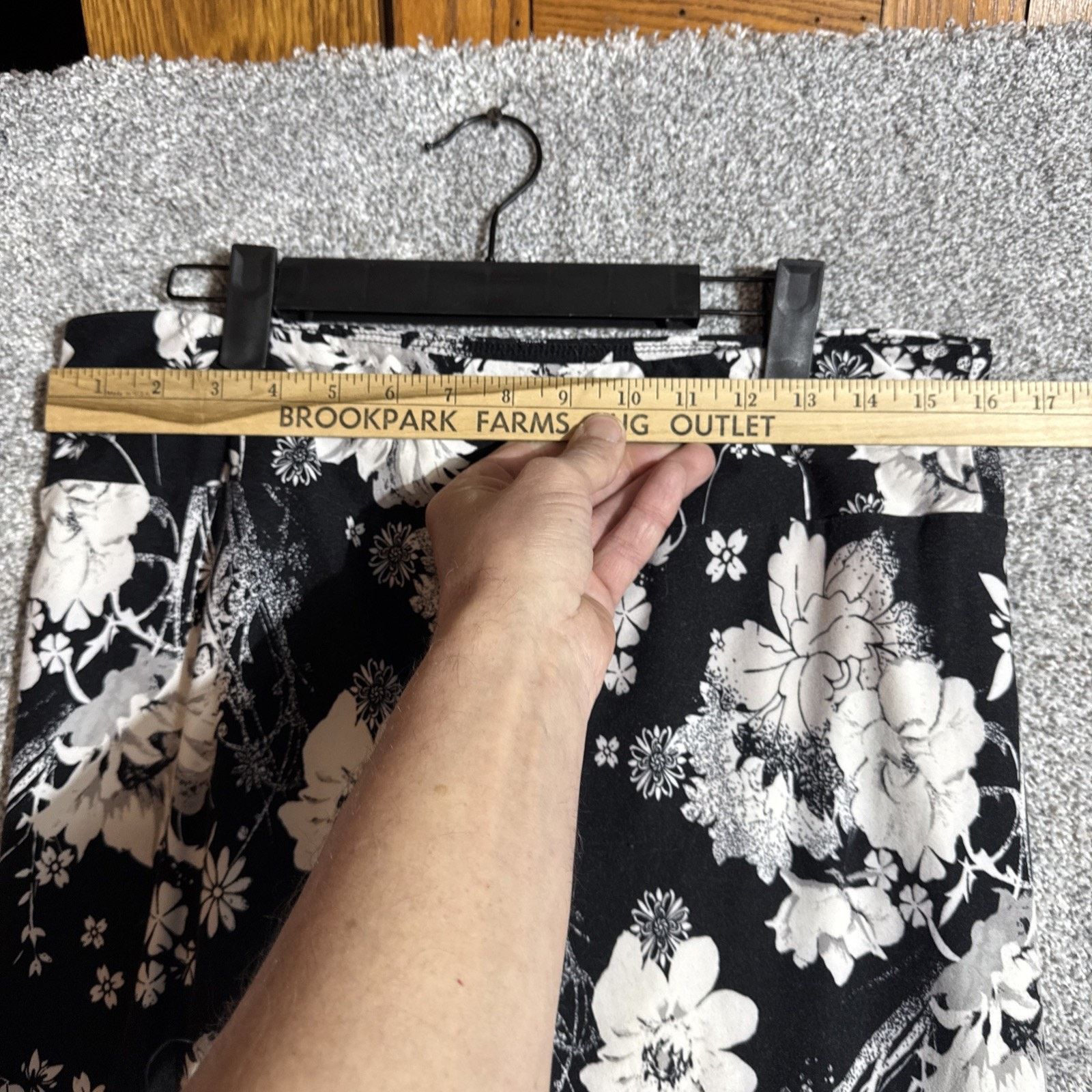 Other Floral Boho Chic Leggings Plus Tall Curvy Dark Fairy Grunge Size 34" / US 12 / IT 48 - 3 Thumbnail