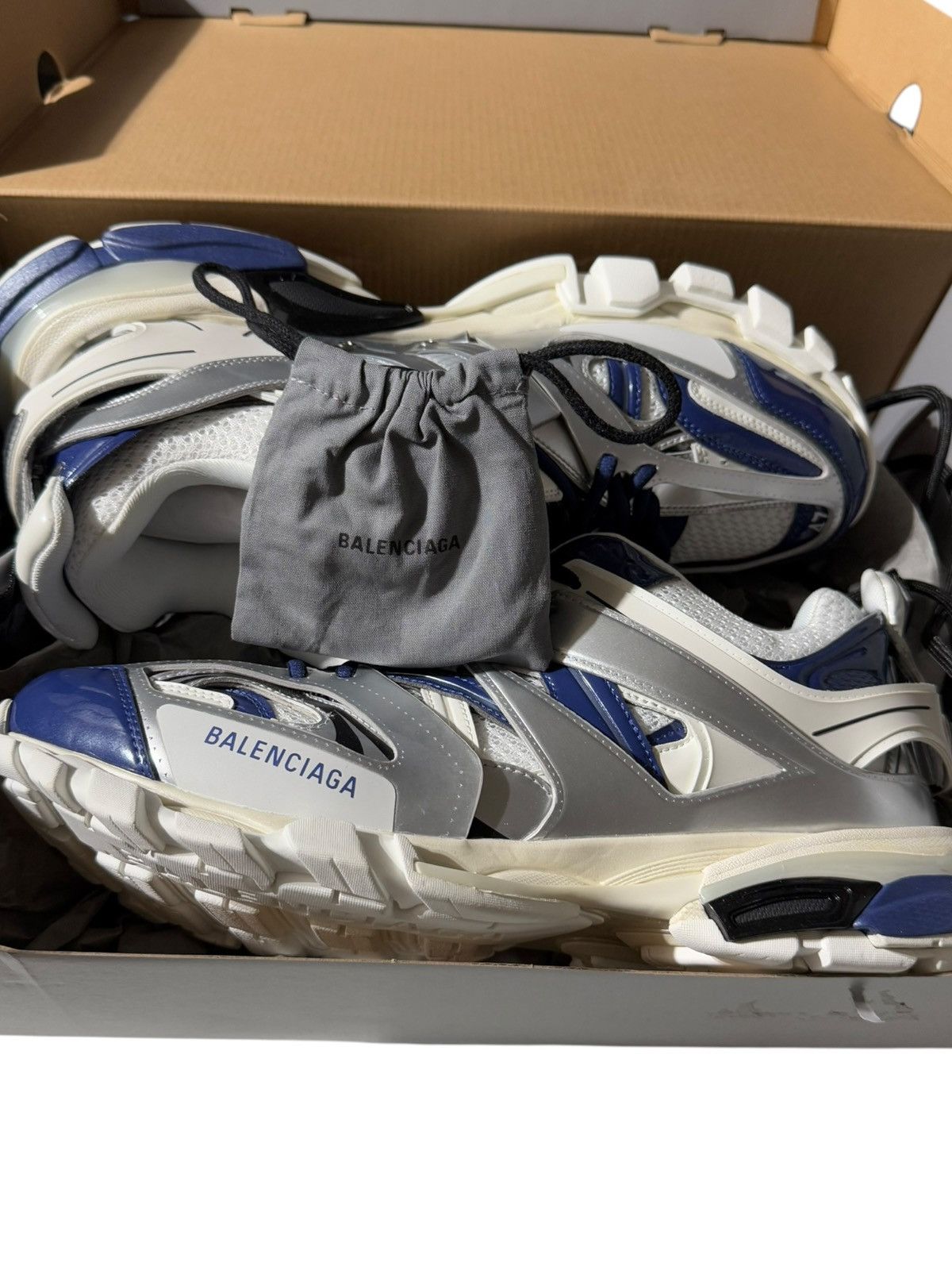 Balenciaga Track LED LIGHT Sneaker Silver Blue Metallic Size US 7 / EU 40 - 17 Thumbnail