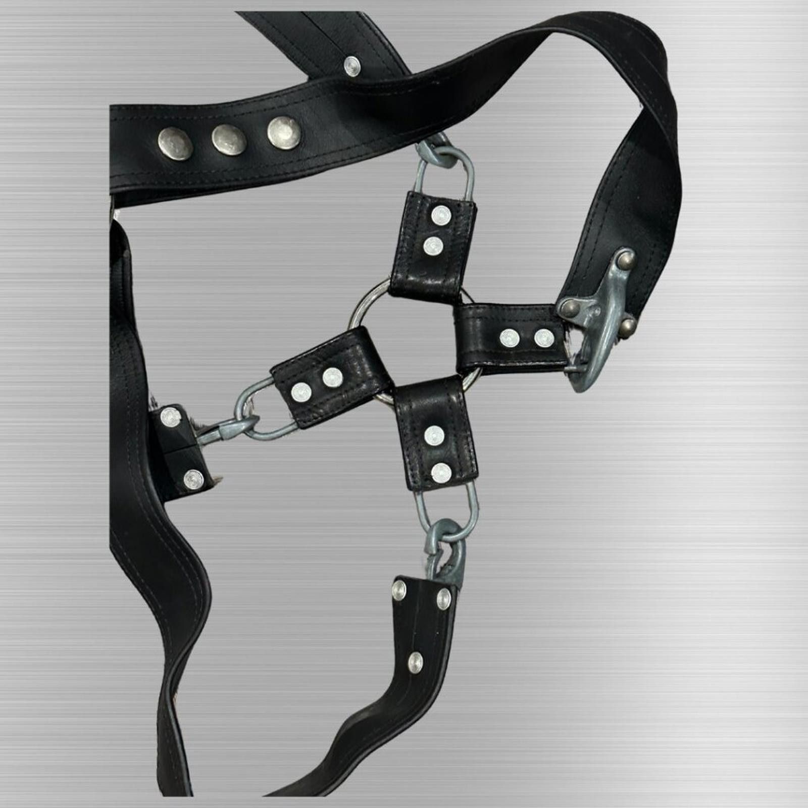 Other Black Leather Statement Harness – Roughly size large-xlar Size ONE SIZE - 3 Thumbnail