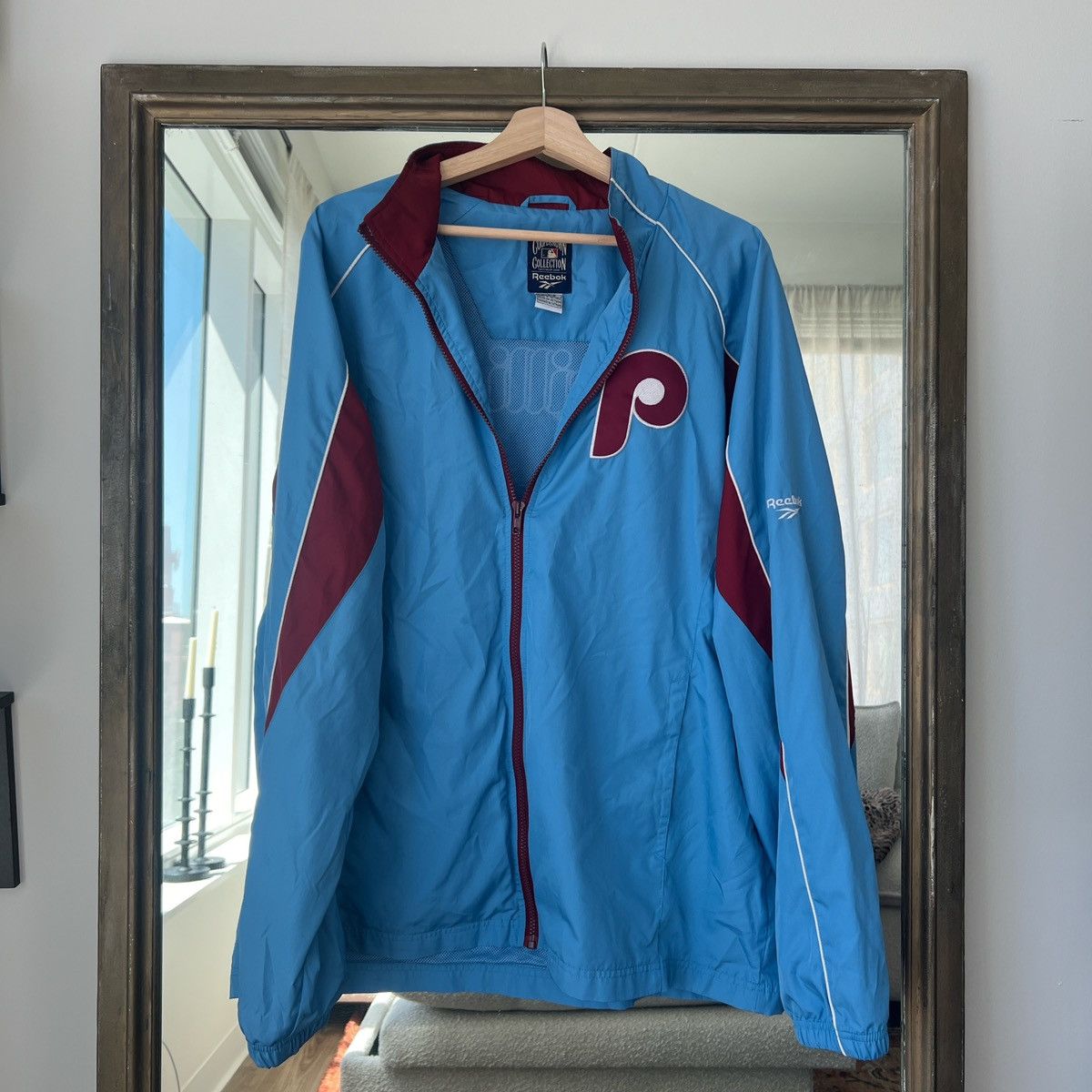 Majestic Phillies vintage windbreaker jacket Size US XL / EU 56 / 4 - 1 Thumbnail