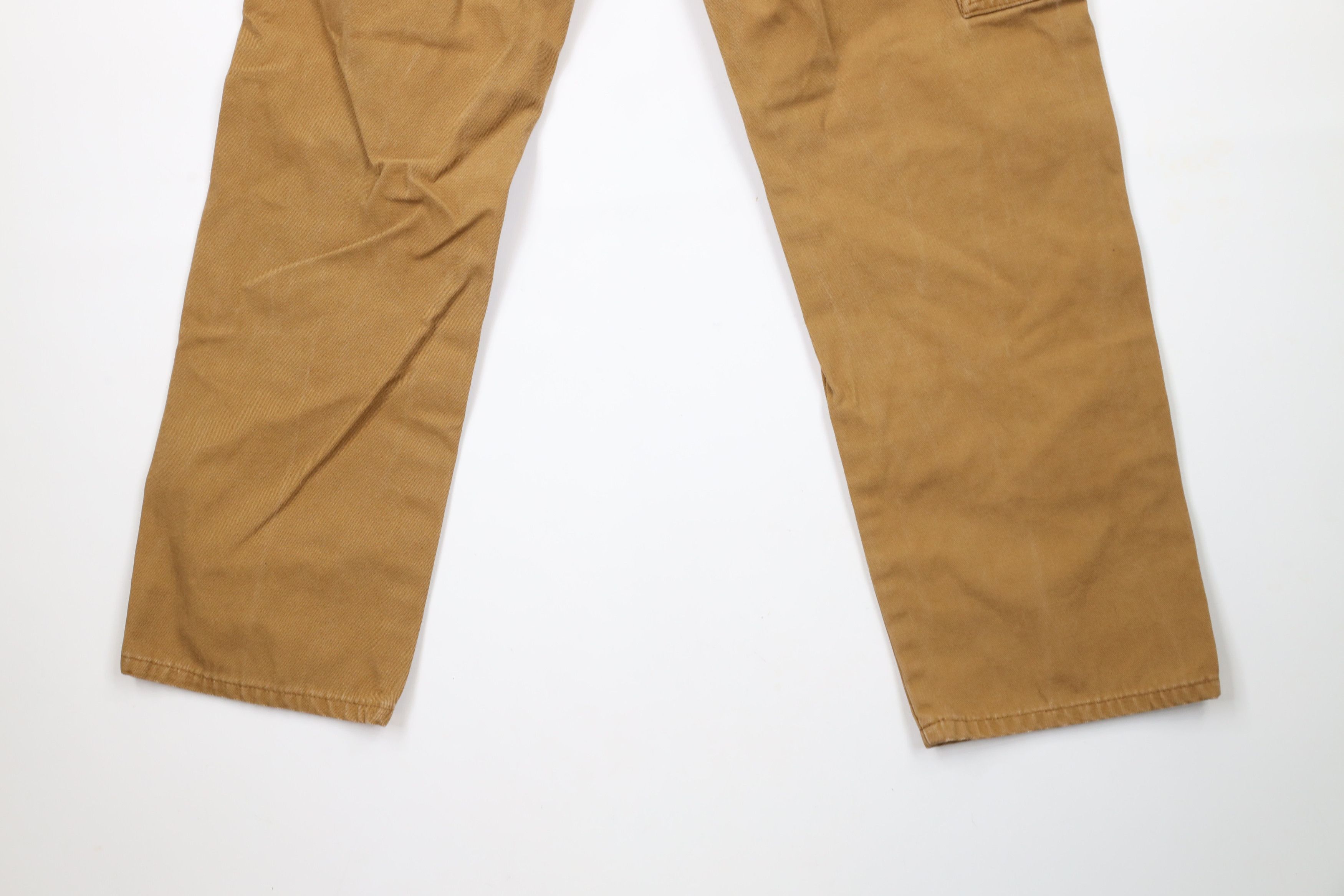Dickies × Vintage Vintage Dickies Spell Out Canvas Dungaree Pants Duck Brown Size US 30 / EU 46 - 13 Thumbnail