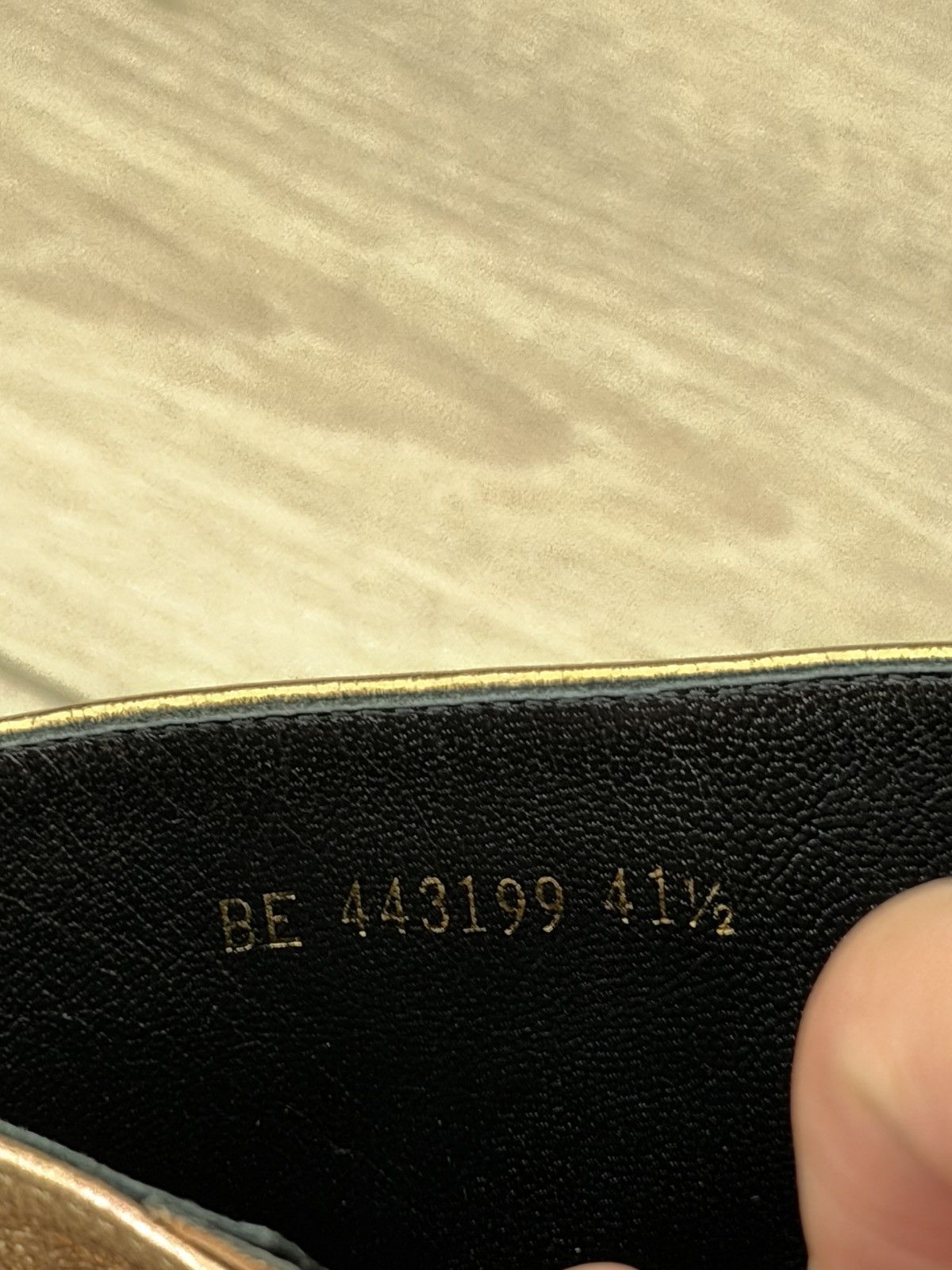 Saint Laurent Paris Gold Leather Wyatt 40mm Boots 41.5 Size US 8.5 / EU 41-42 - 8 Thumbnail