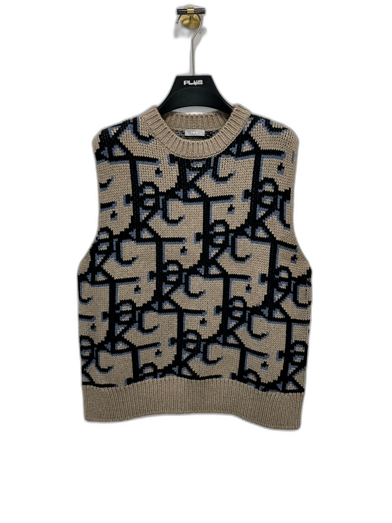 Dior Dior Travis Scott Printed Knit Vest Size US L / EU 52-54 / 3 - 1 Thumbnail