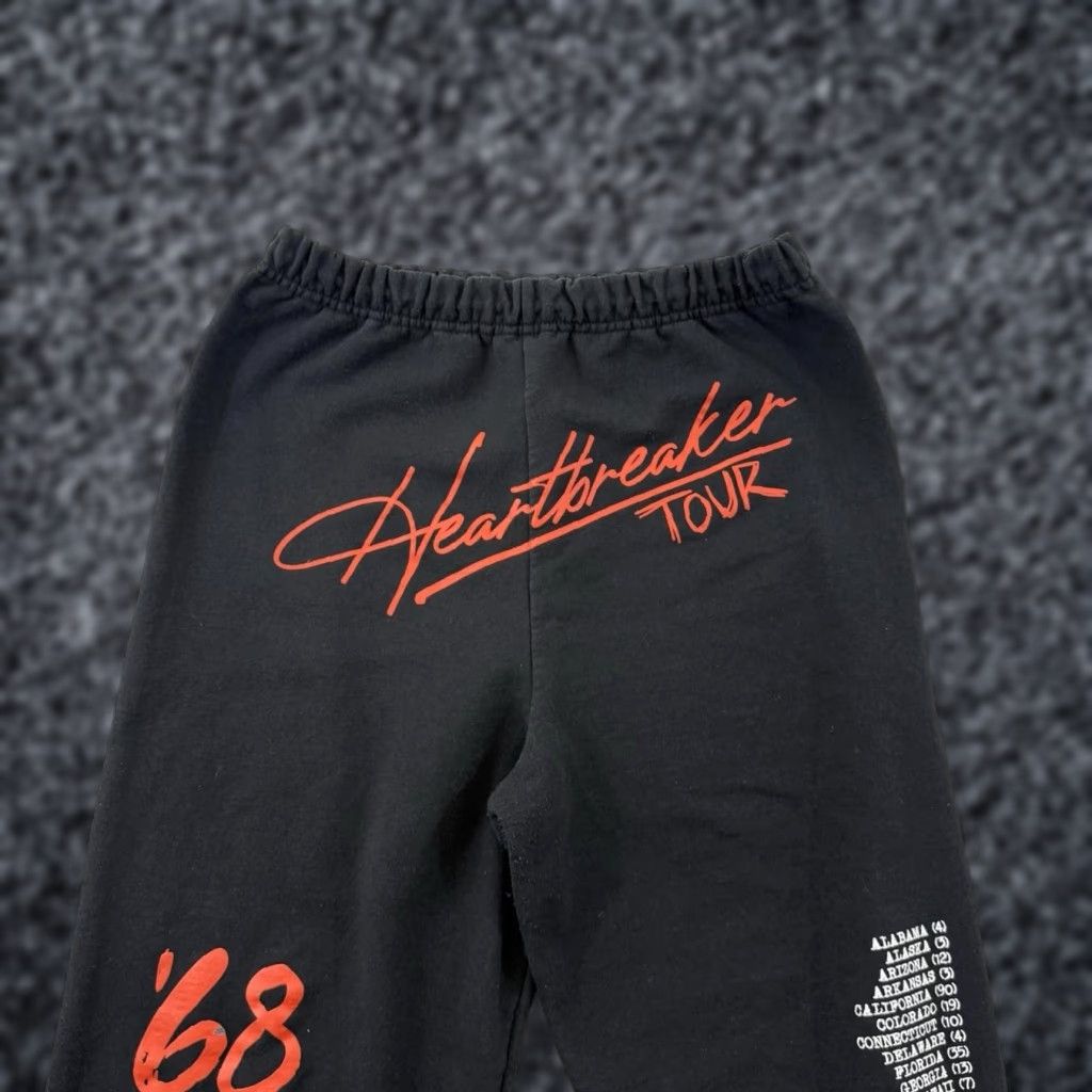 VINTAGE Broken Promises Joggers Men L HOT WHEELS '68 Heartbreaker Tour Sweatpants Sweats