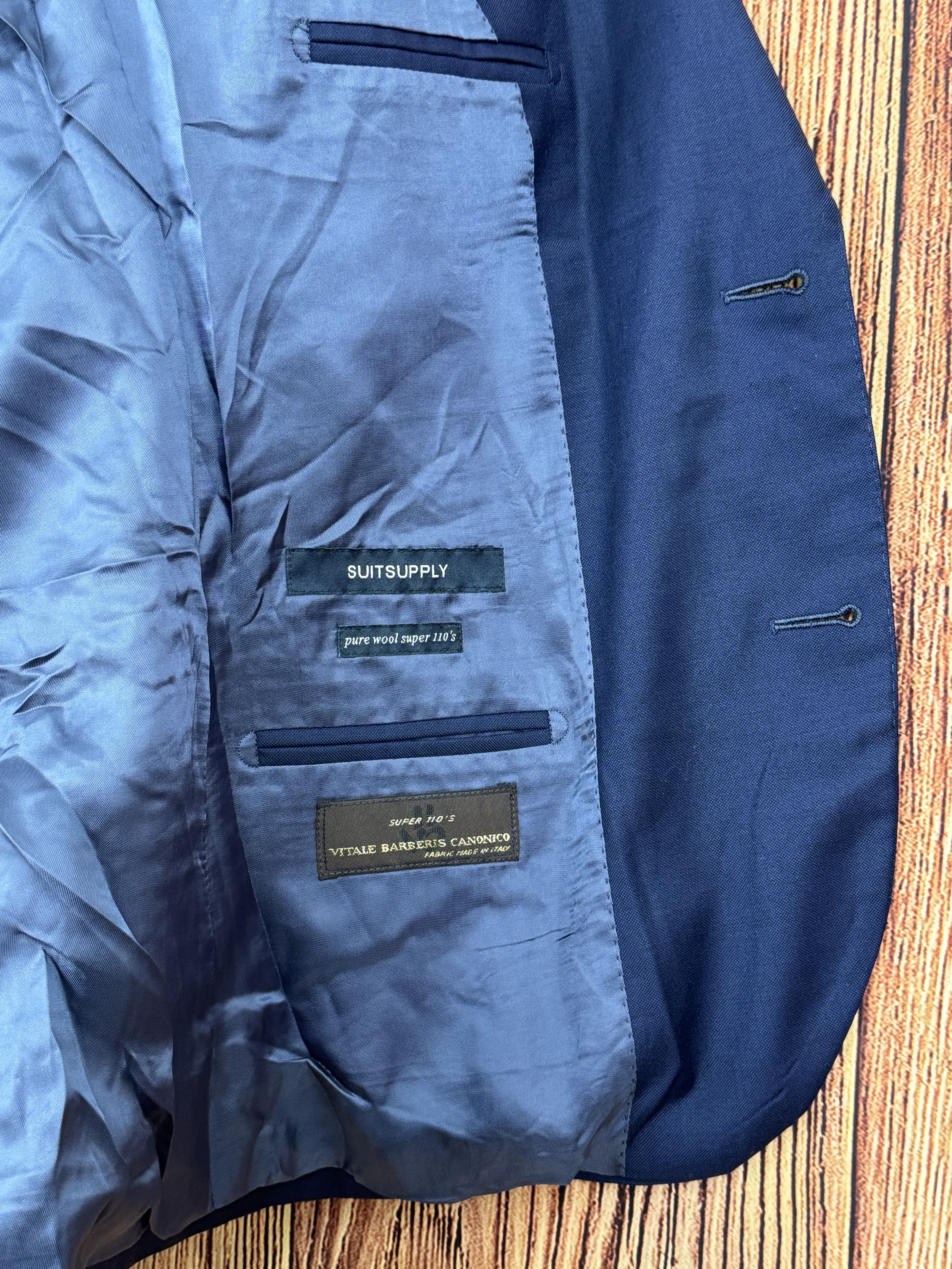 Suitsupply Suitsupply Wool Vitale Barberis Canonico Blazer IT 52 US 42 Size 42R - 9 Thumbnail
