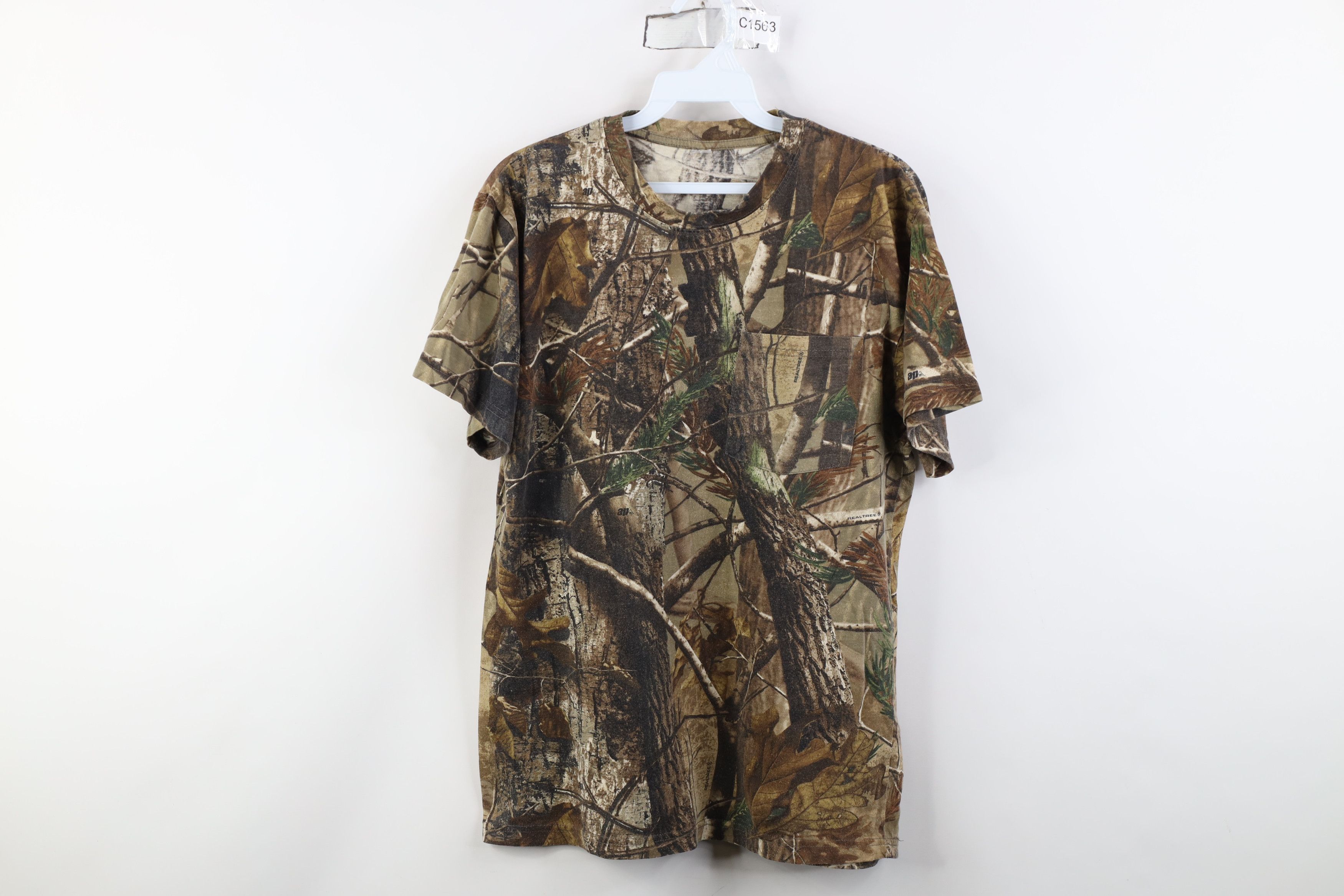 Vintage Vintage 90s Y2K Streetwear Camouflage Pocket T-Shirt Size US M / EU 48-50 / 2 - 1 Thumbnail