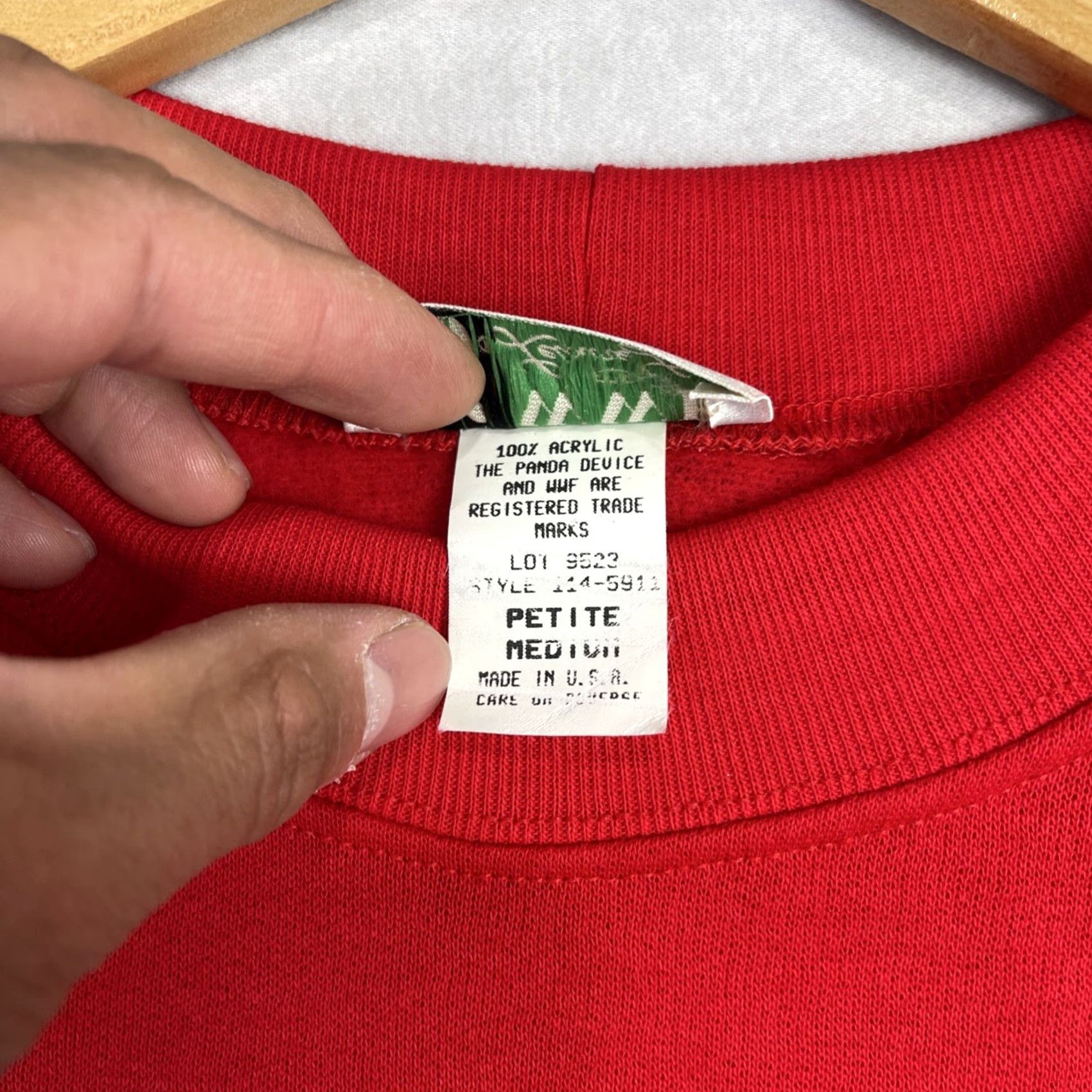 Vintage VINTAGE WWF Shirt Womens Medium Red World Wildlife Fund Sleep Nightshirt Size M / US 6-8 / IT 42-44 - 6 Thumbnail
