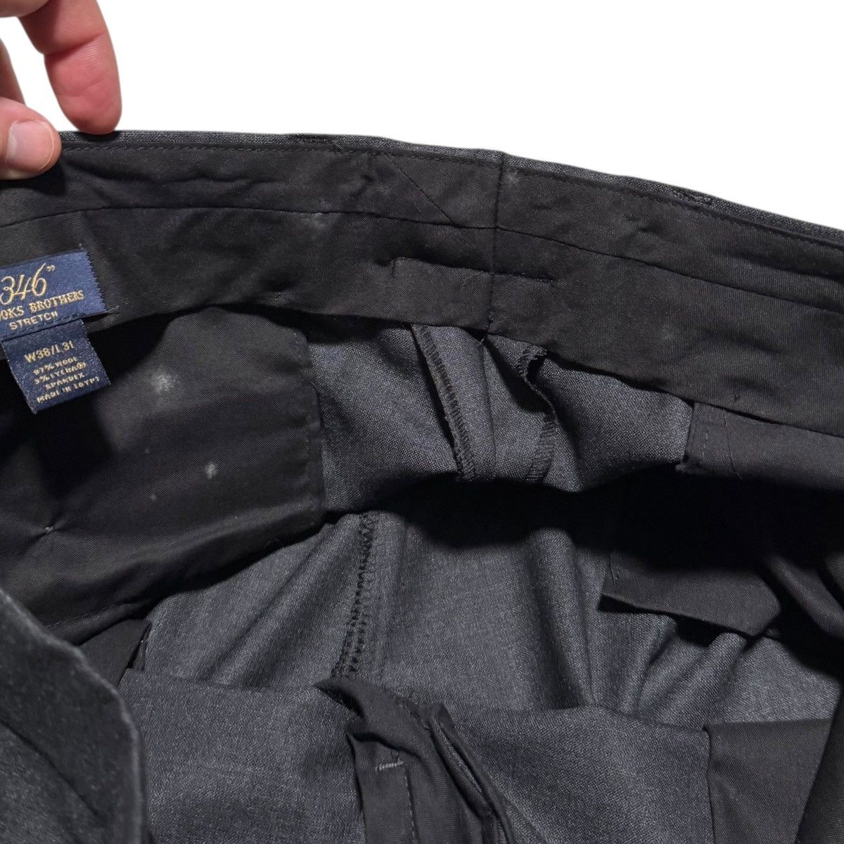 Brooks Brothers Brooks Brothers Stretch Gray Suit 42L Jacket 38x30.75 Pants Size 42L - 15 Thumbnail