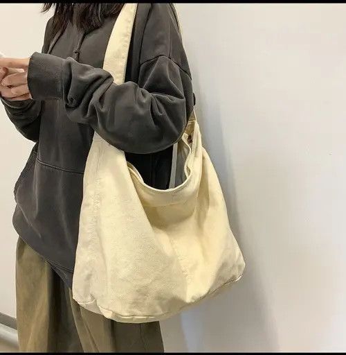 Vintage Unisex Canvas Tote Cross Bag Size ONE SIZE - 1 Thumbnail