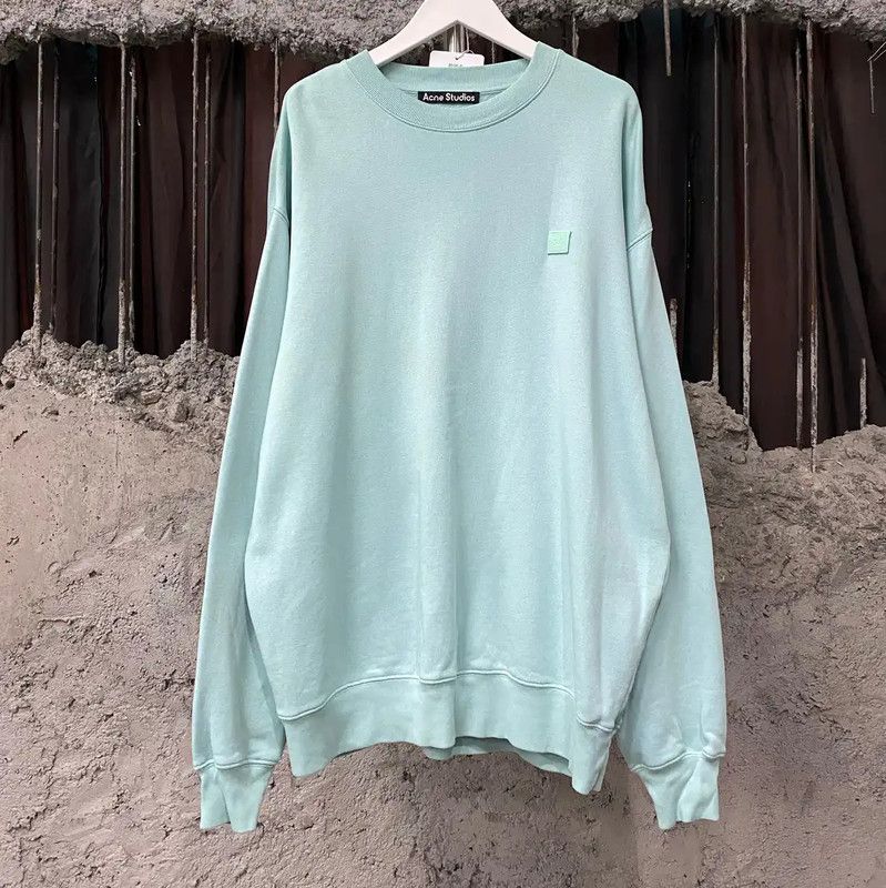 Acne Studios Acne Studios Light Blue Long Sleeve Sweatshirt Size S / US 4 / IT 40 - 1 Thumbnail