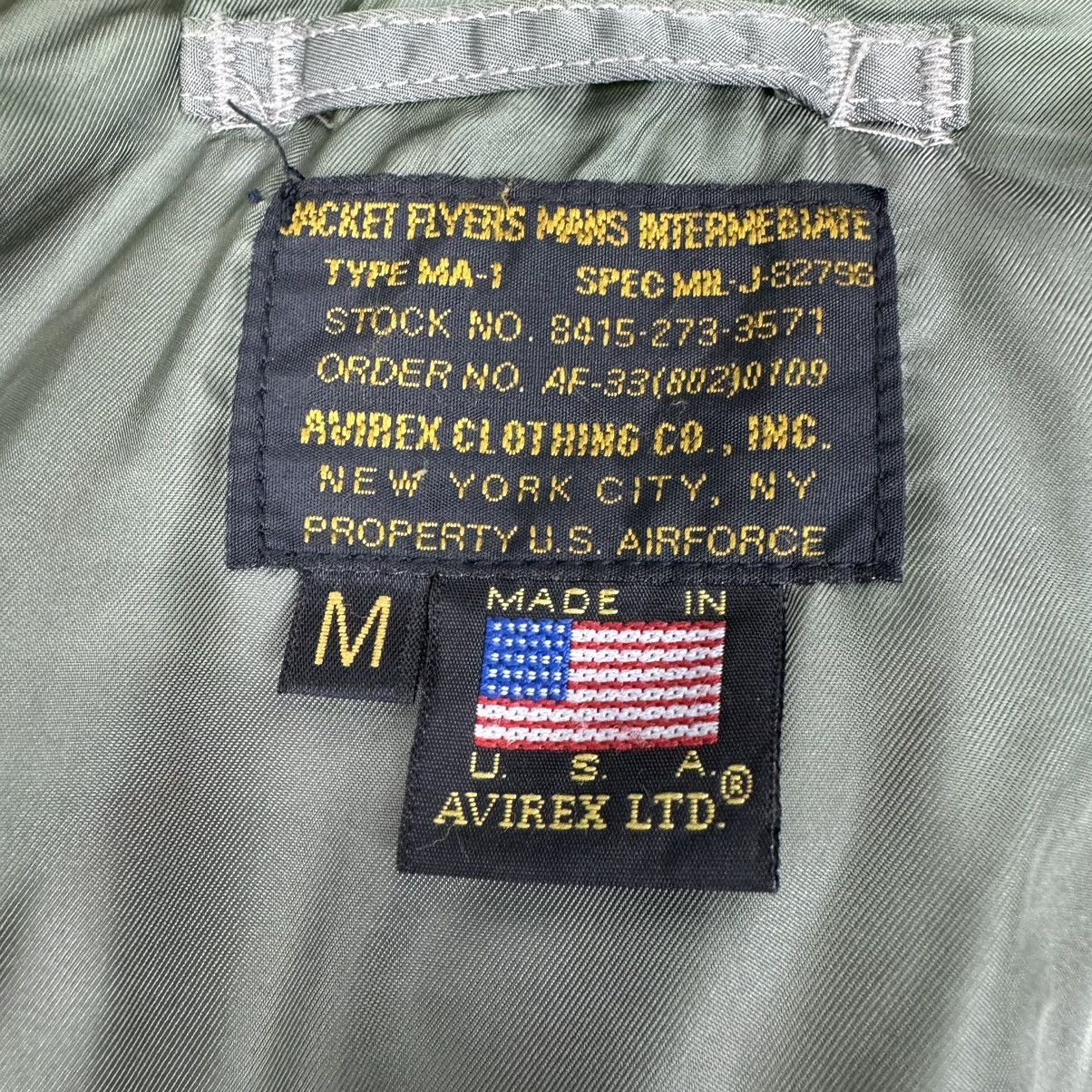 Avirex ☀️AVIREX LTD ANNIVERSARY MA -1 BOMBER JACKET Size US M / EU 48-50 / 2 - 15 Thumbnail