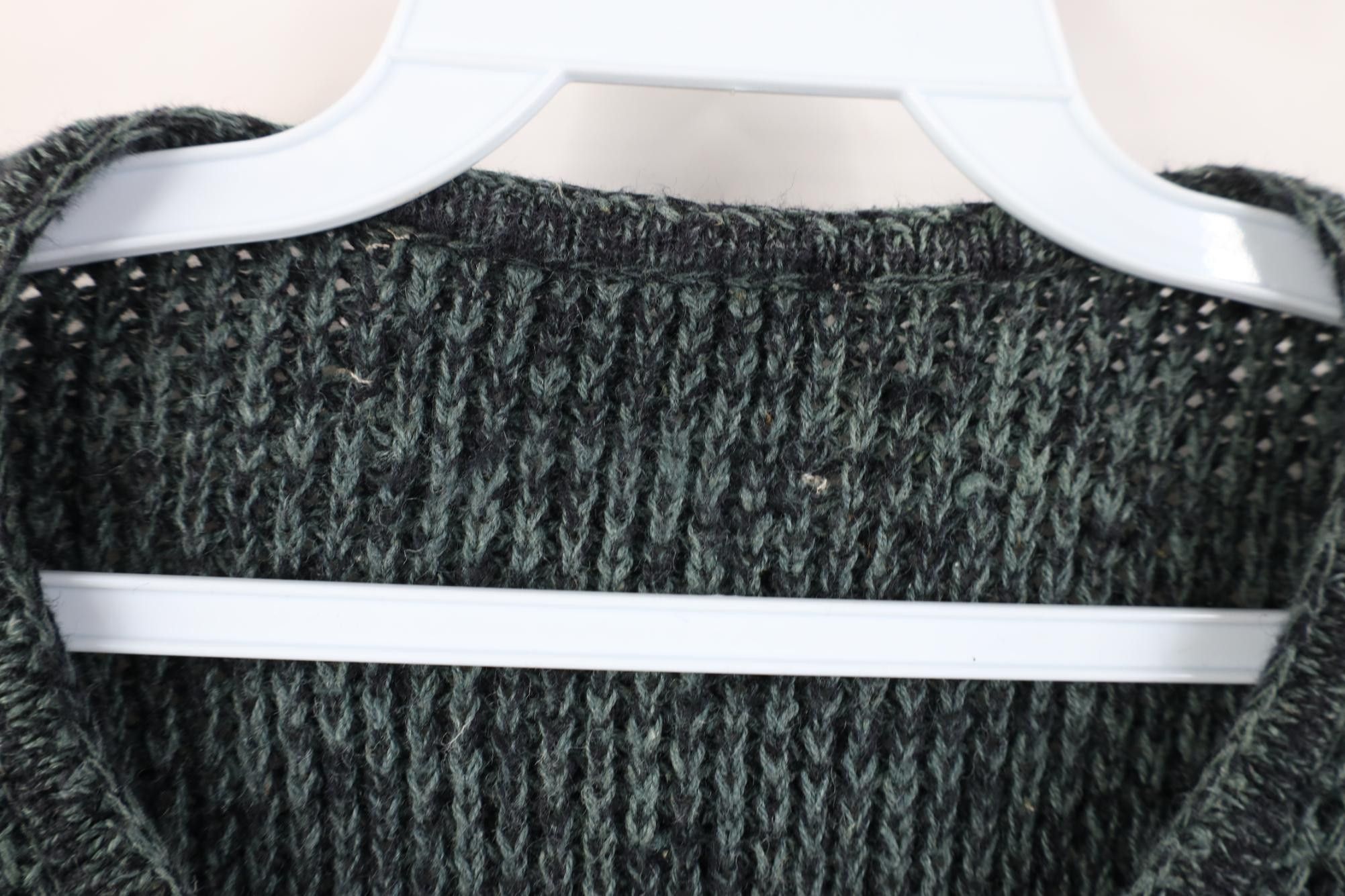 Vintage Vintage 90s Streetwear Thermal Weave Knit Henley Sweater Size US L / EU 52-54 / 3 - 5 Thumbnail