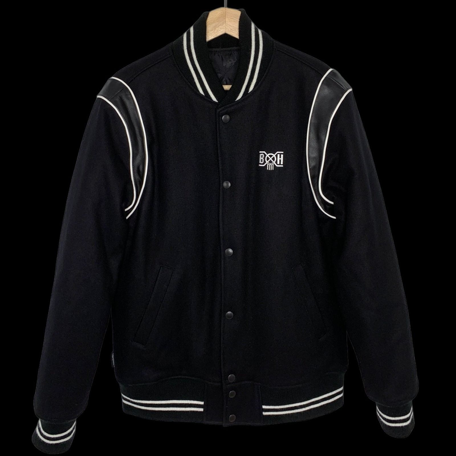Bounty Hunter OG Skull Logo Wool Varsity Jacket Size US L / EU 52-54 / 3 - 2 Thumbnail