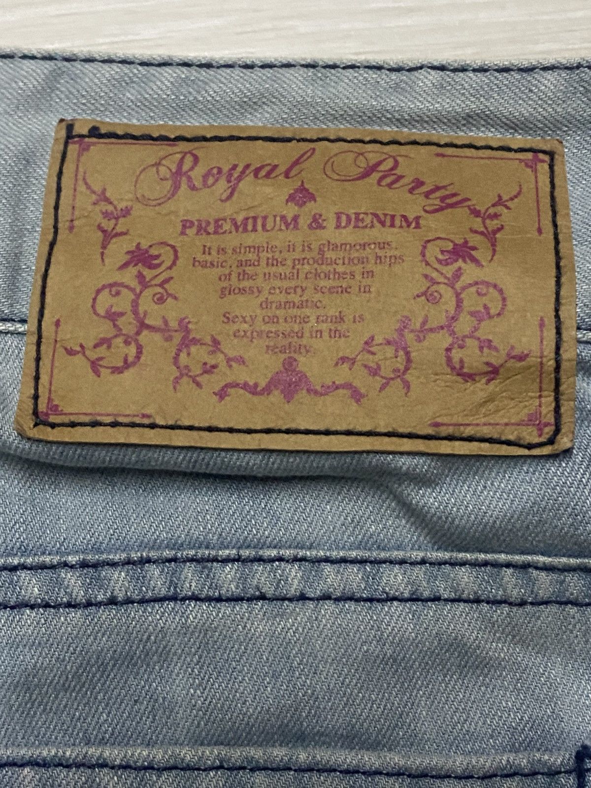 JNCO Vintage Royal Party Light Wash Super Baggy Jeans Size US 28 / EU 44 - 10 Thumbnail