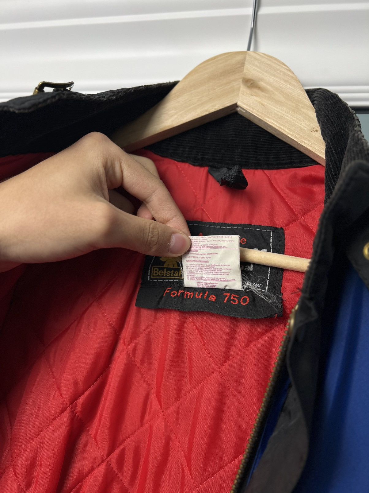 Belstaff Vintage Belstaff Formula 750 Moto Jacket Blue Black M/L Size US M / EU 48-50 / 2 - 13 Thumbnail