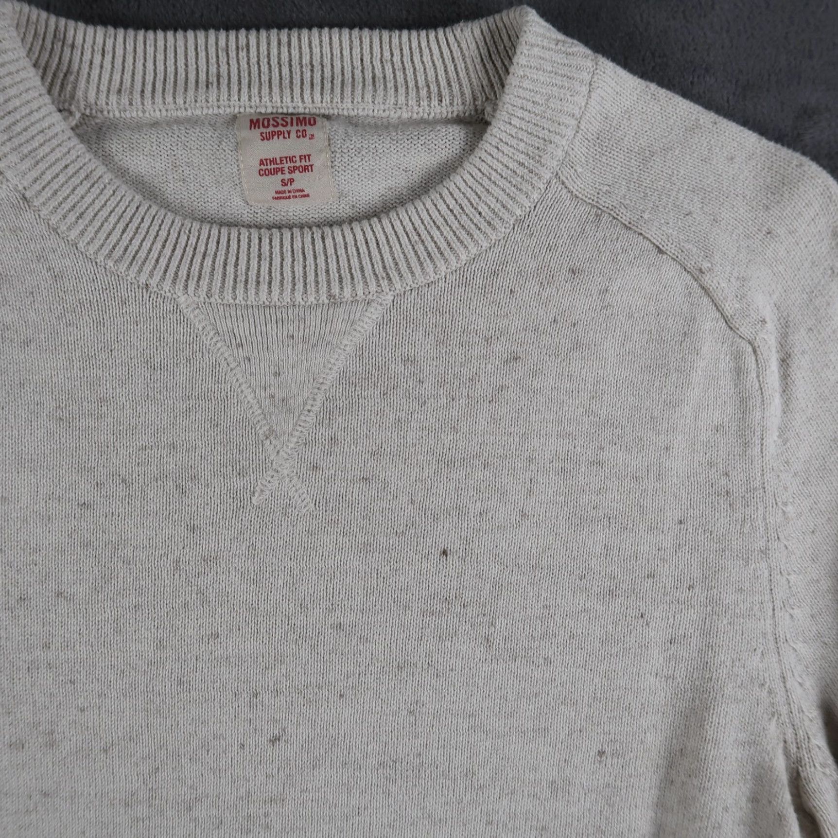 Mossimo Mossimo Supply Co Athletic Fit Unisex S/P Sweater Oatmeal Knit Size US S / EU 44-46 / 1 - 3 Thumbnail