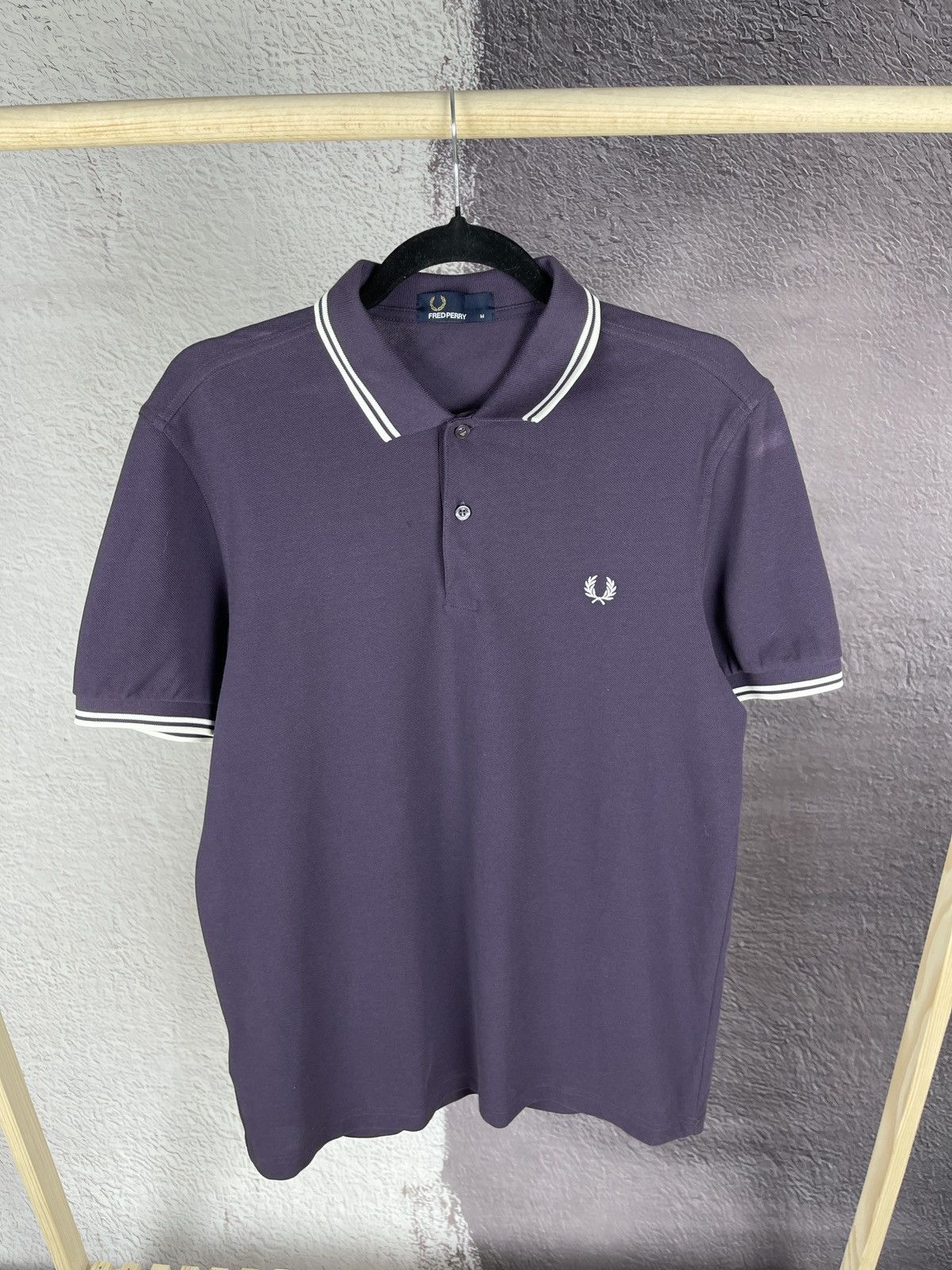 Fred Perry Fred Perry violet striped polo tee shirt Size US M / EU 48-50 / 2 - 3 Thumbnail