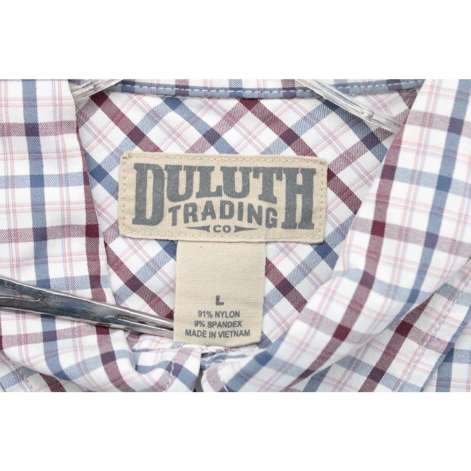 Vintage Duluth Shirt Mens XL White Check Button-Down Performance Long Sleeve Size US XL / EU 56 / 4 - 5 Thumbnail