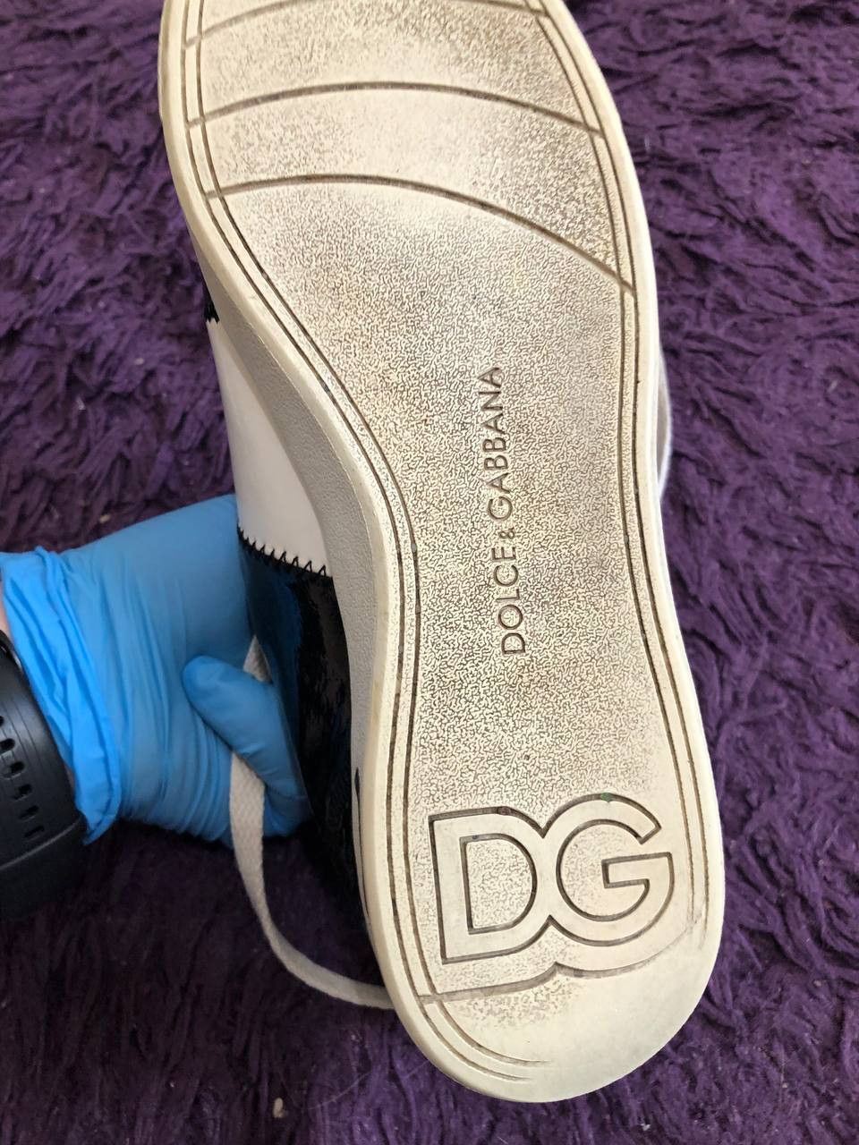 Dolce & Gabbana DOLCE GABBANA Black White Lace Up Shoes Sneakers Sporty Size US 8.5 / IT 38.5 - 6 Thumbnail