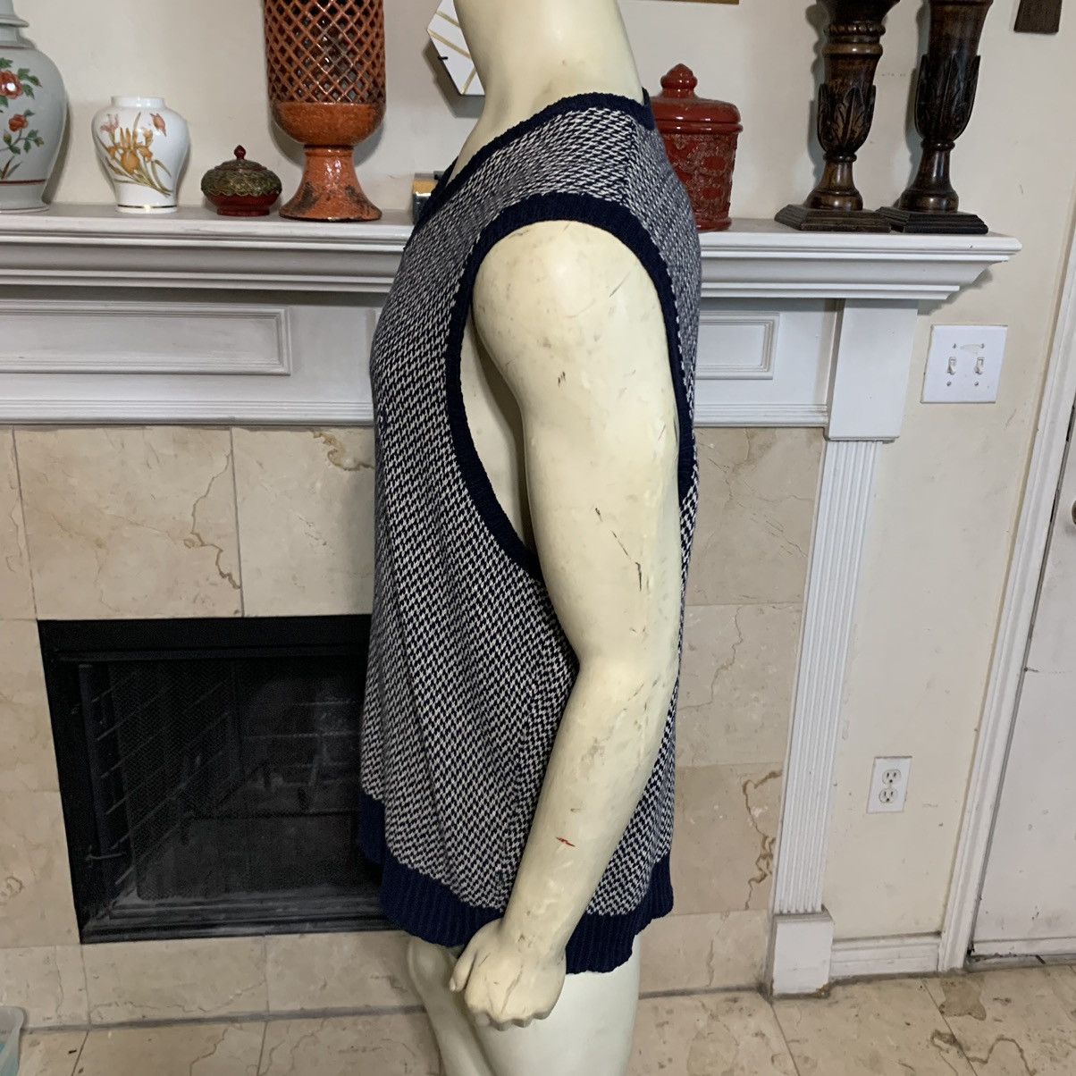 Polo Ralph Lauren Herringbone V neck pull over sweater vest Size US M / EU 48-50 / 2 - 7 Thumbnail