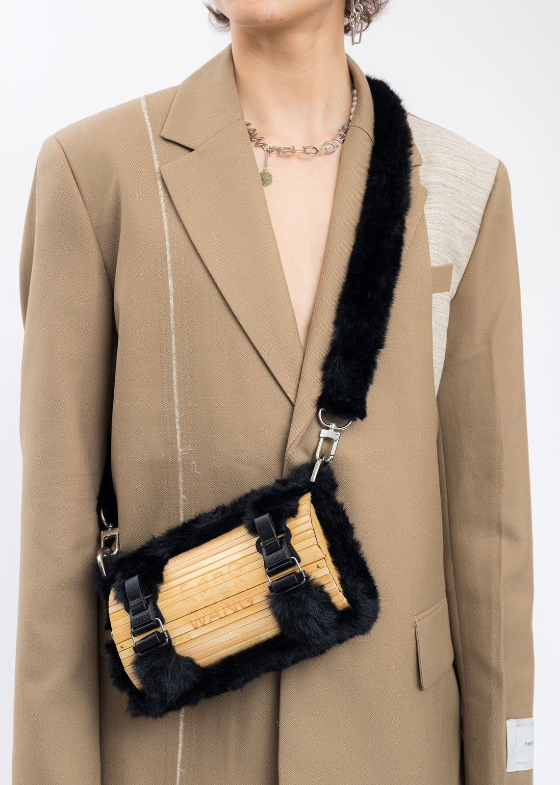 Feng Chen Wang Fur bamboo shoulder bag UNI Grailed