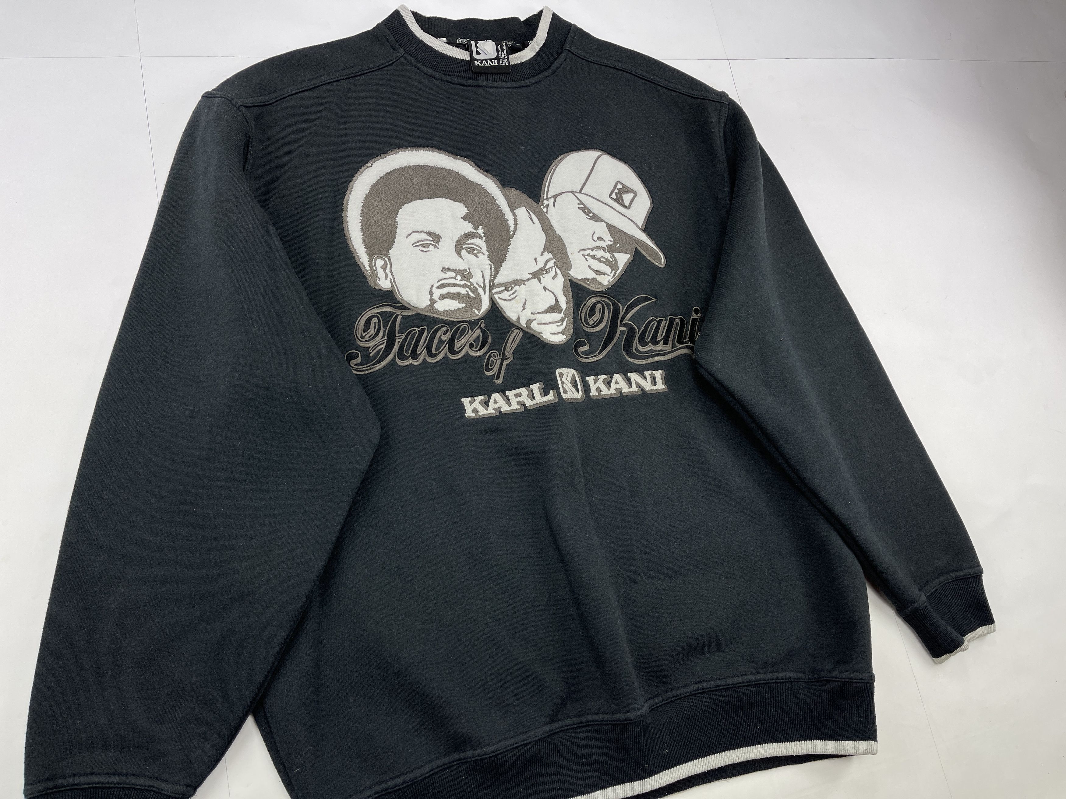 Karl Kani KARL KANI sweatshirt, black, vintage Kani Faces, 90s size L Size US L / EU 52-54 / 3 - 2 Thumbnail