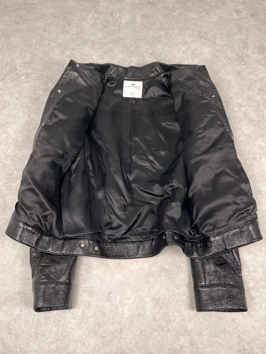 Courreges Courreges Black Vinyl Leather Trucker Jacket Size M / US 6-8 / IT 42-44 - 8 Thumbnail