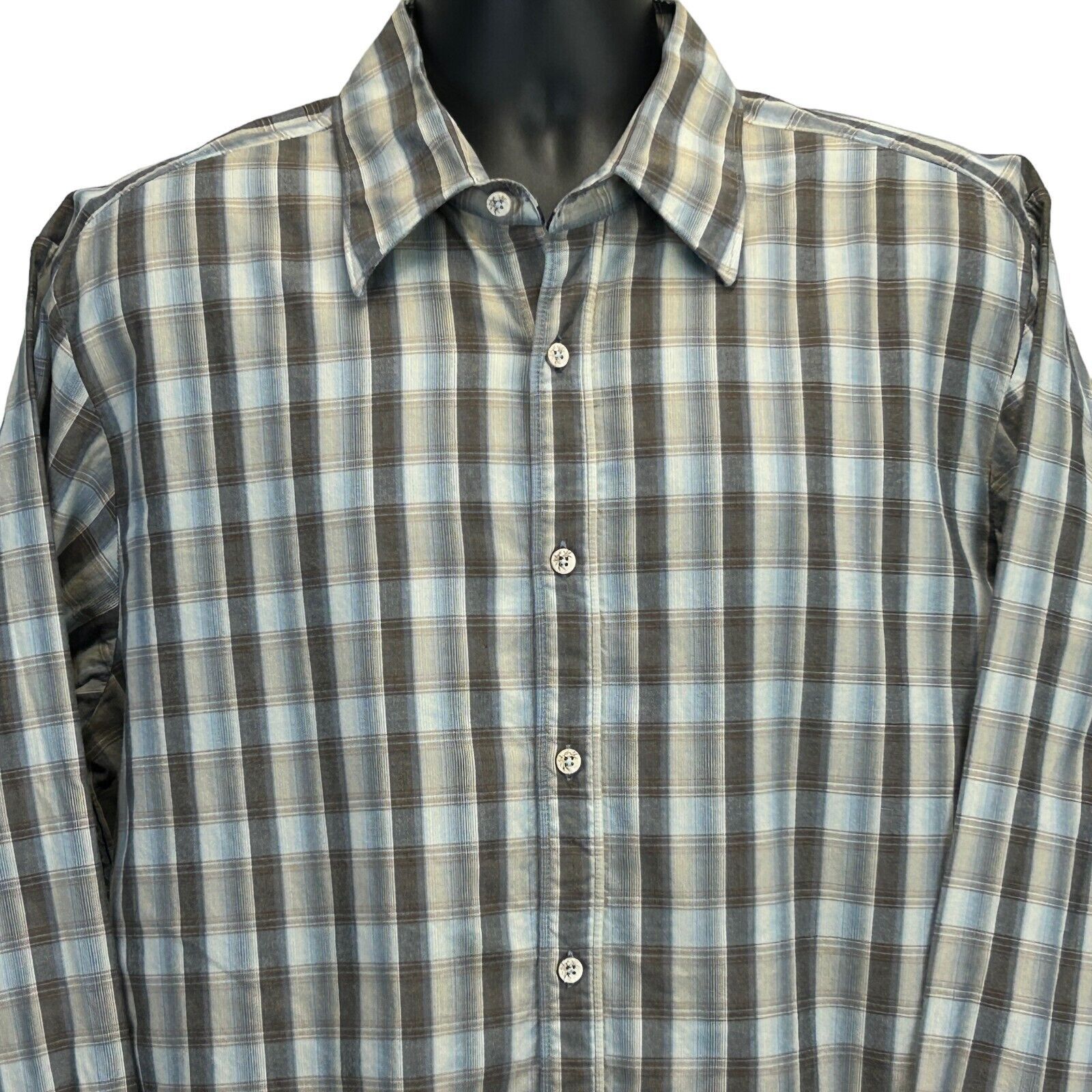 Tommy Bahama Tommy Bahama Plaid Button Front Shirt XL X-Large Size US XL / EU 56 / 4 - 1 Thumbnail