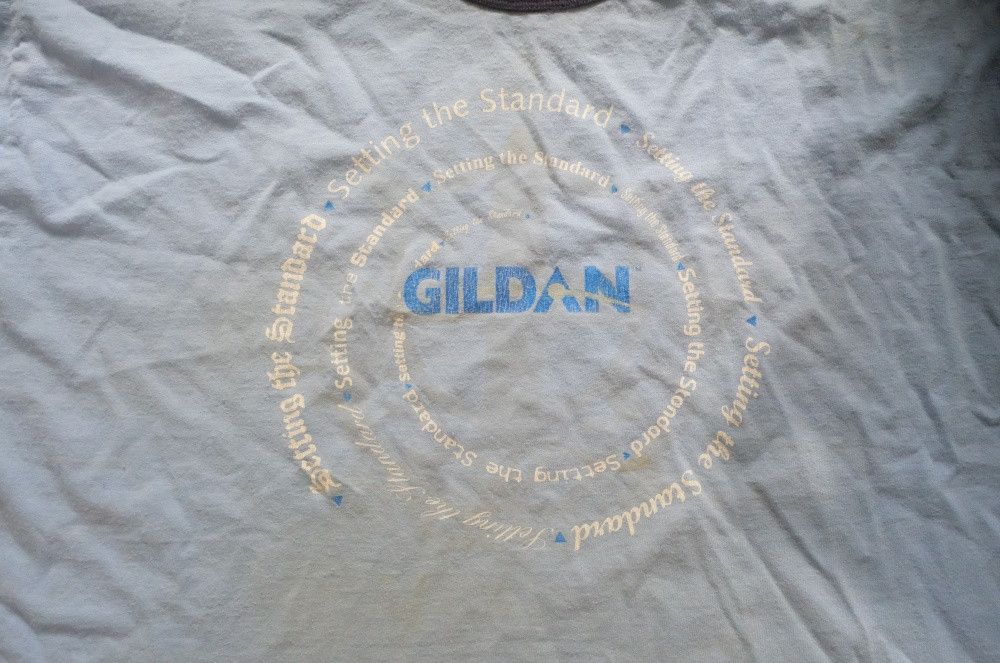 Gildan Vintage Gildan Ringer Tee Blue Graphic Size US XL / EU 56 / 4 - 2 Thumbnail