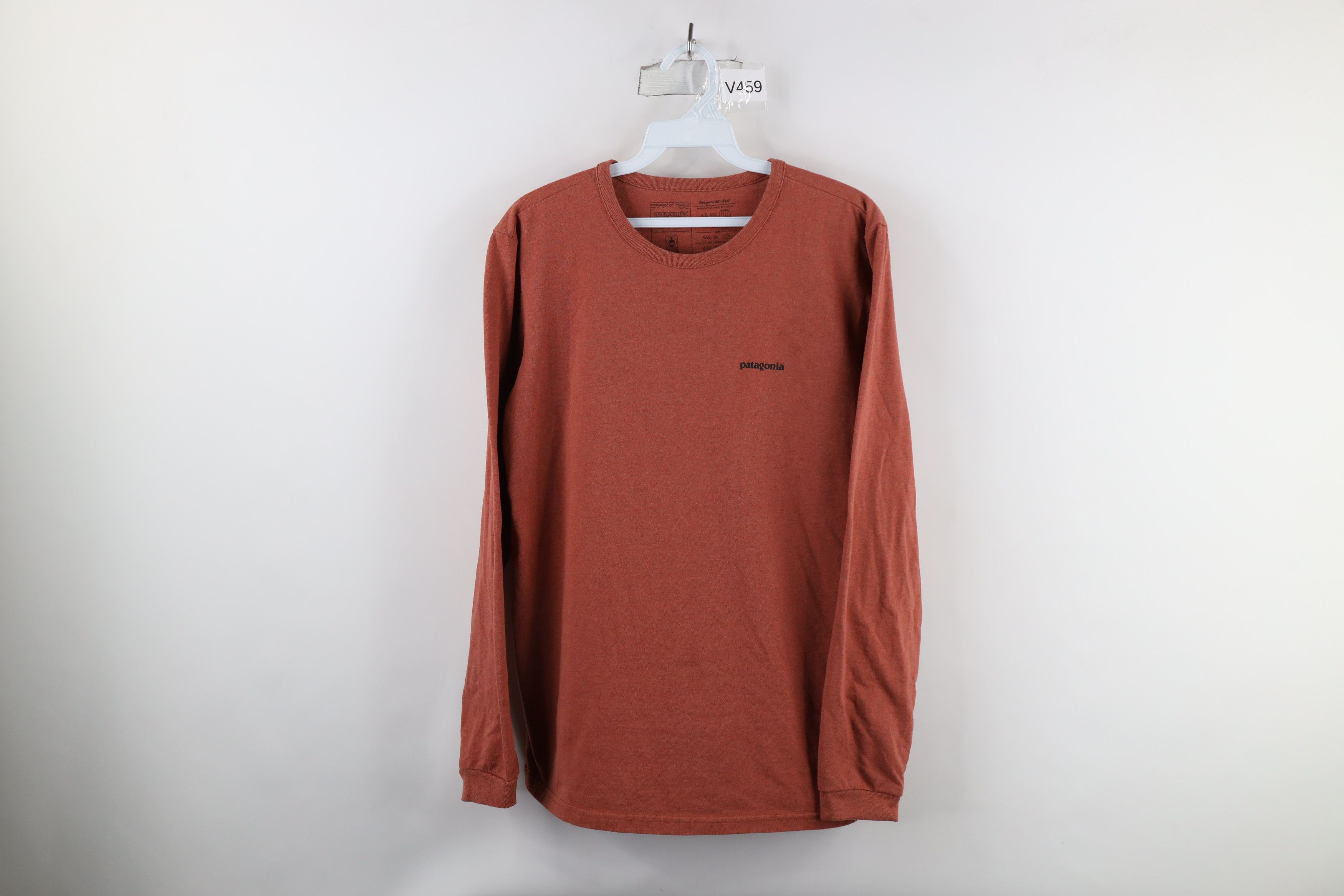 Patagonia × Vintage Patagonia Big Logo Long Sleeve T-Shirt Reddish Orange Size US M / EU 48-50 / 2 - 1 Thumbnail