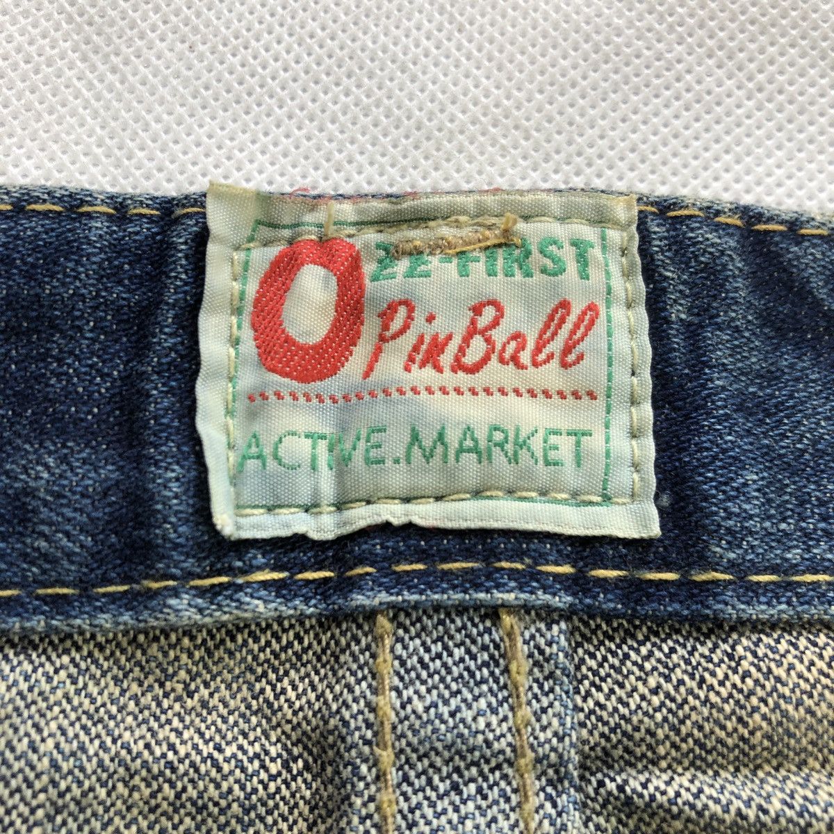 20471120 × Hysteric Glamour × Japanese Brand O PinBall Flare Distressed Denim Pant Size US 32 / EU 48 - 16 Thumbnail
