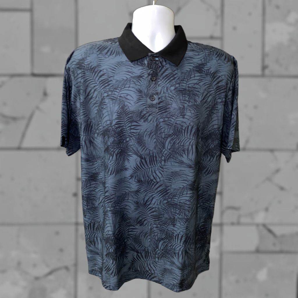Vintage Devereux Mens Polo Shirt Canopy Style Smoke Blue Size L NWT Button-Up Short Sleeve Collared 94% Polyesyer 6% Spandex Shirt Mens NWT Size US L / EU 52-54 / 3 - 1 Thumbnail