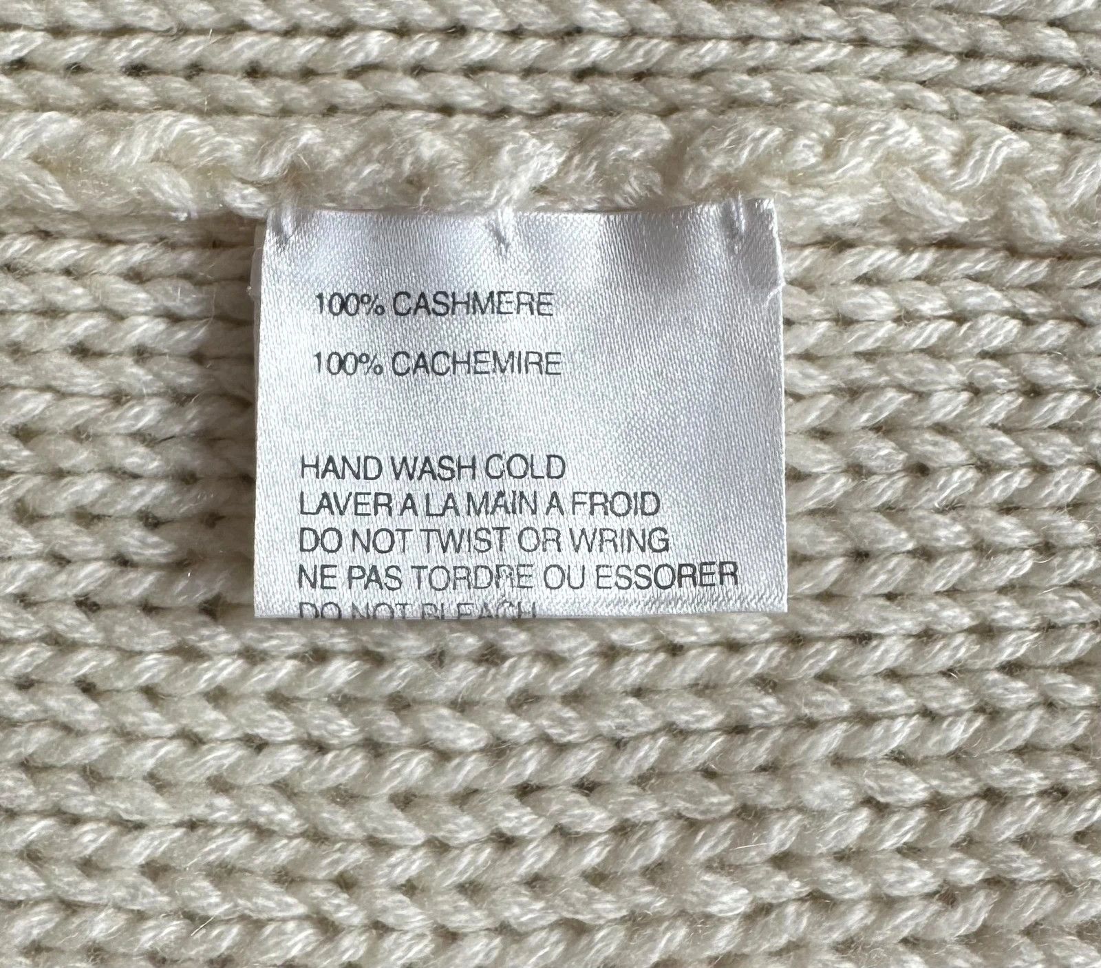 Other Madeleine Tight Knit Cashmere Sweater Ivory size Size L / US 10 / IT 46 - 10 Thumbnail