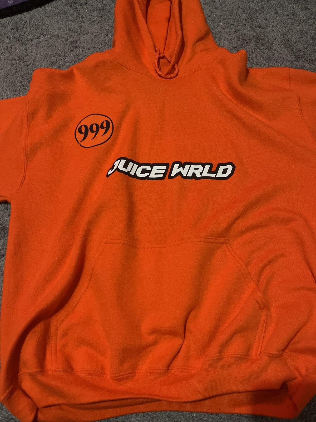 Juice wrld orange hoodie best sale